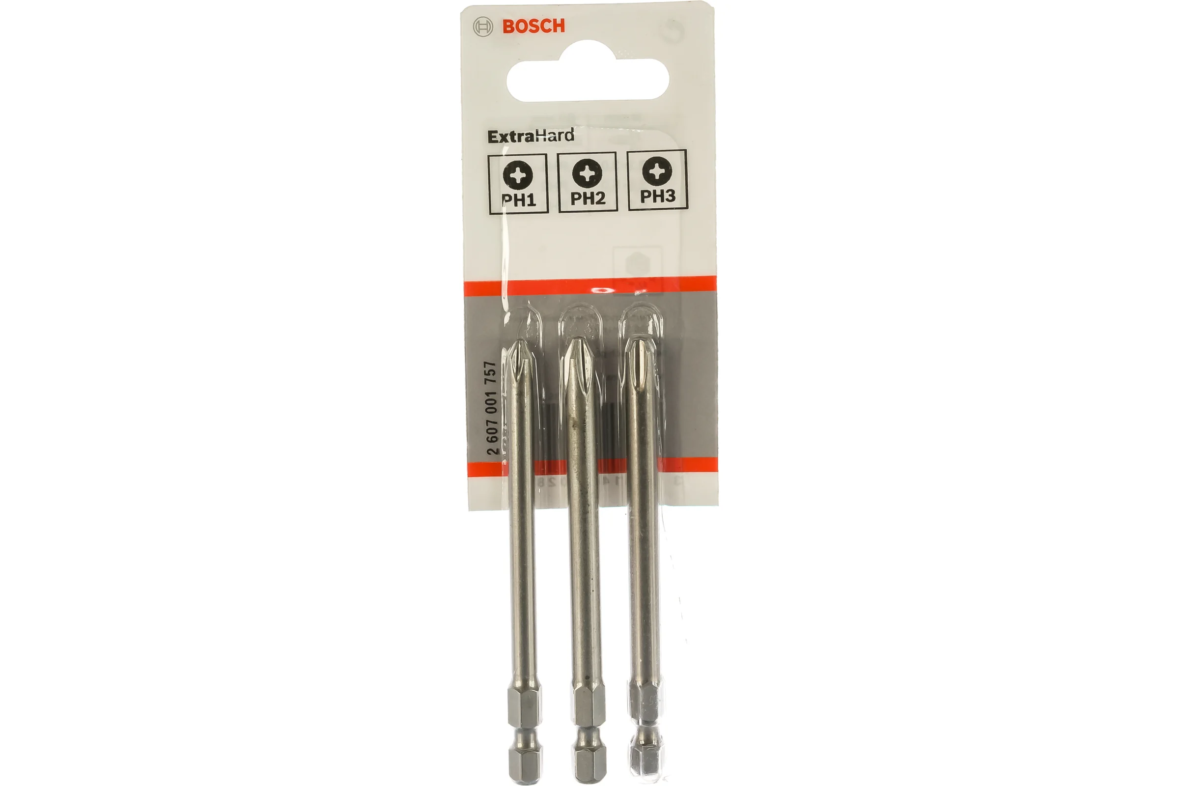 Набор бит PH1/2/3 89 мм XH SET Bosch 2607001757