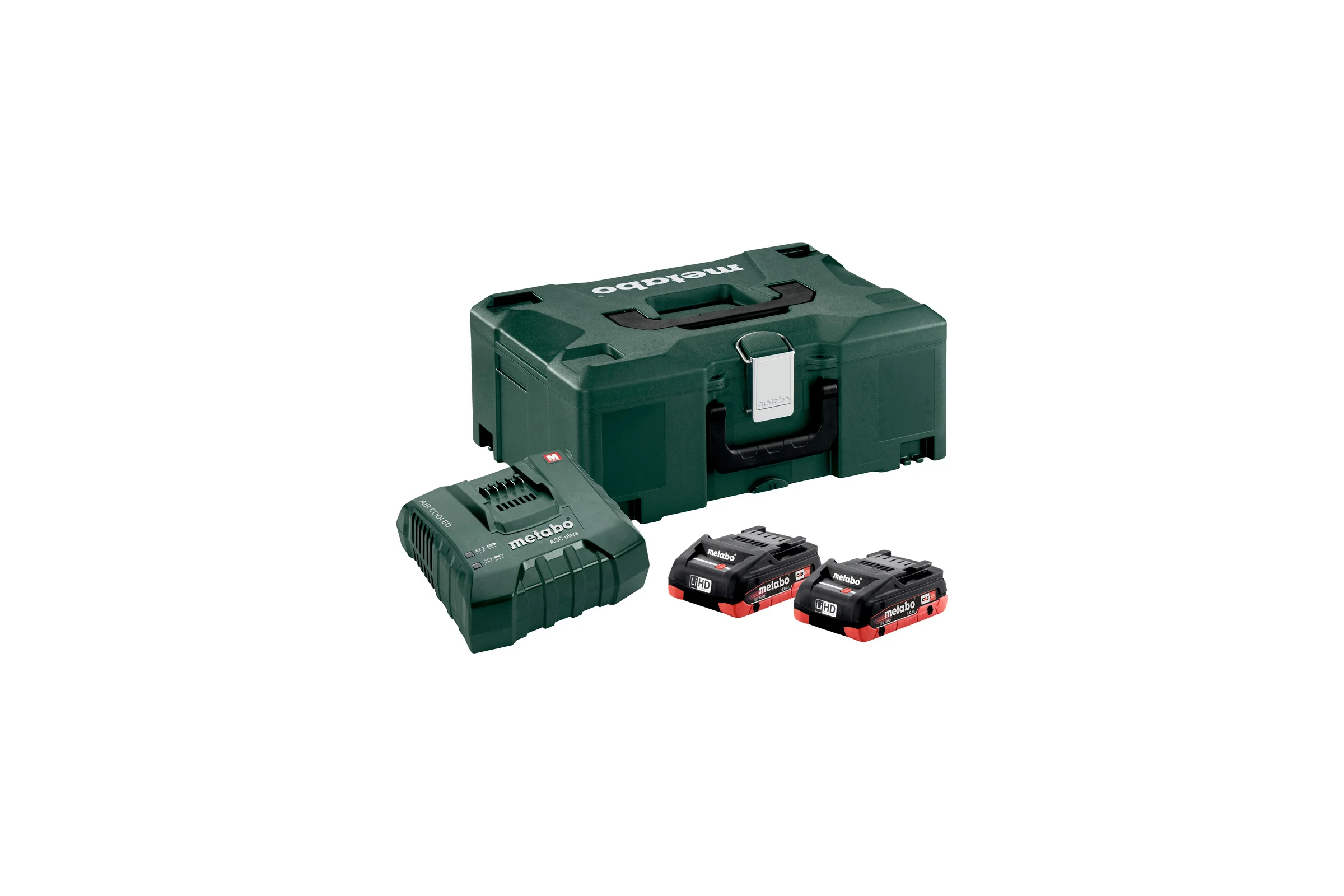 Набор Basic-Set (2 аккумулятора LiHD 4.0 Ач/18В+зарядное устройство ASC Ultra+Metaloc) Metabo 685130000