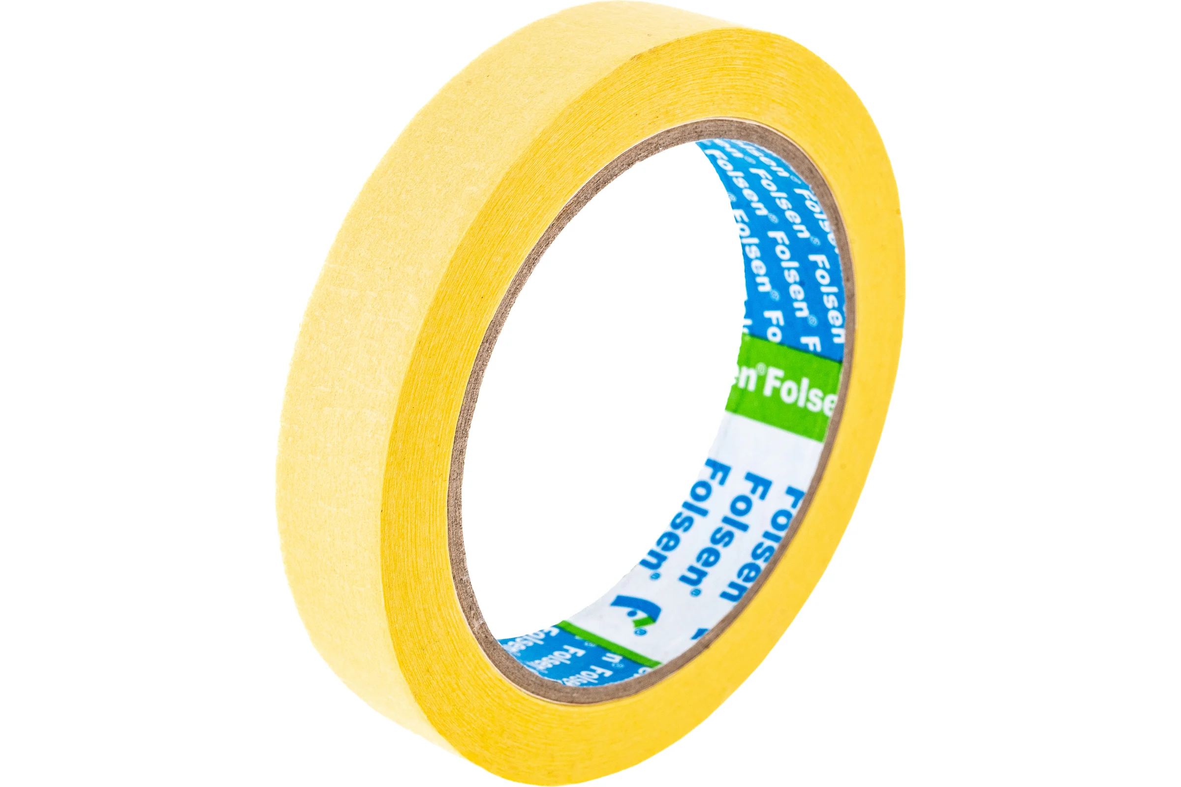Малярная лента FOLSEN желтая, 60oC, 19мм x 35м 0213519