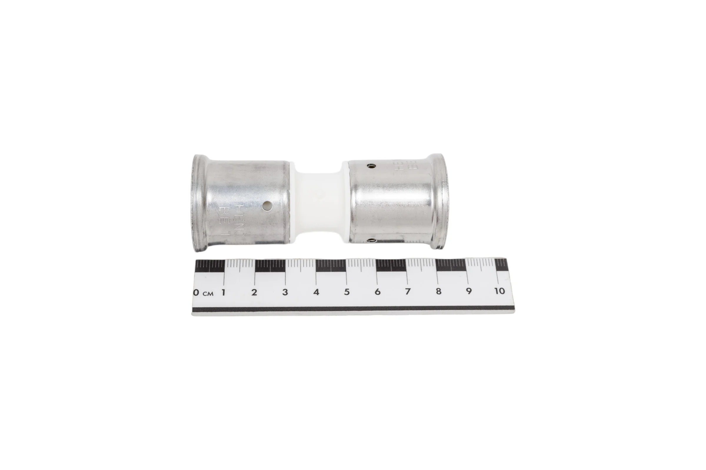 Муфта Henco ПВДФ пресс белая, 26x26 HE 15PKW-2626