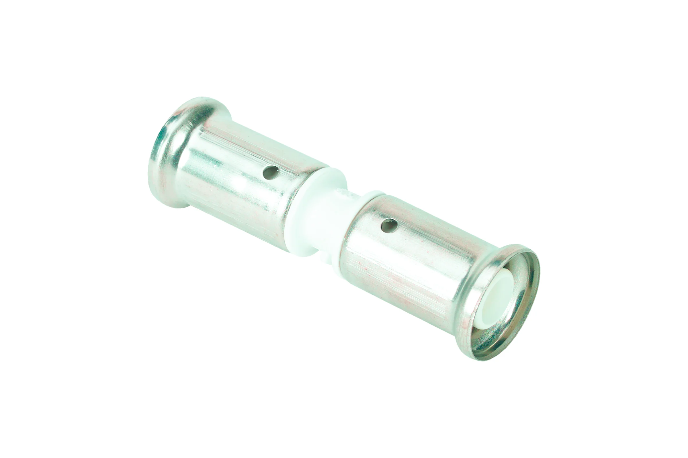 Муфта Henco ПВДФ пресс белая, 20x20 HE 15PKW-2020