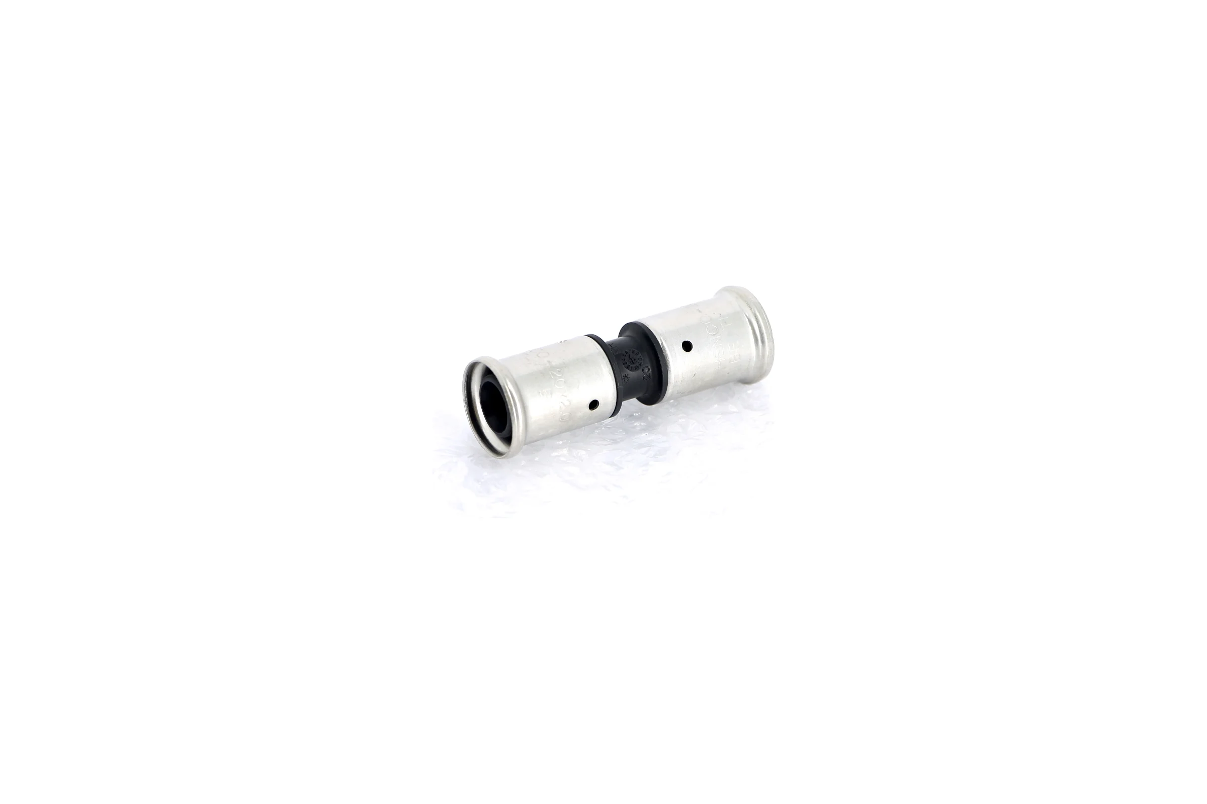 Муфта Henco ПВДФ пресс белая, 20x20 HE 15PKW-2020