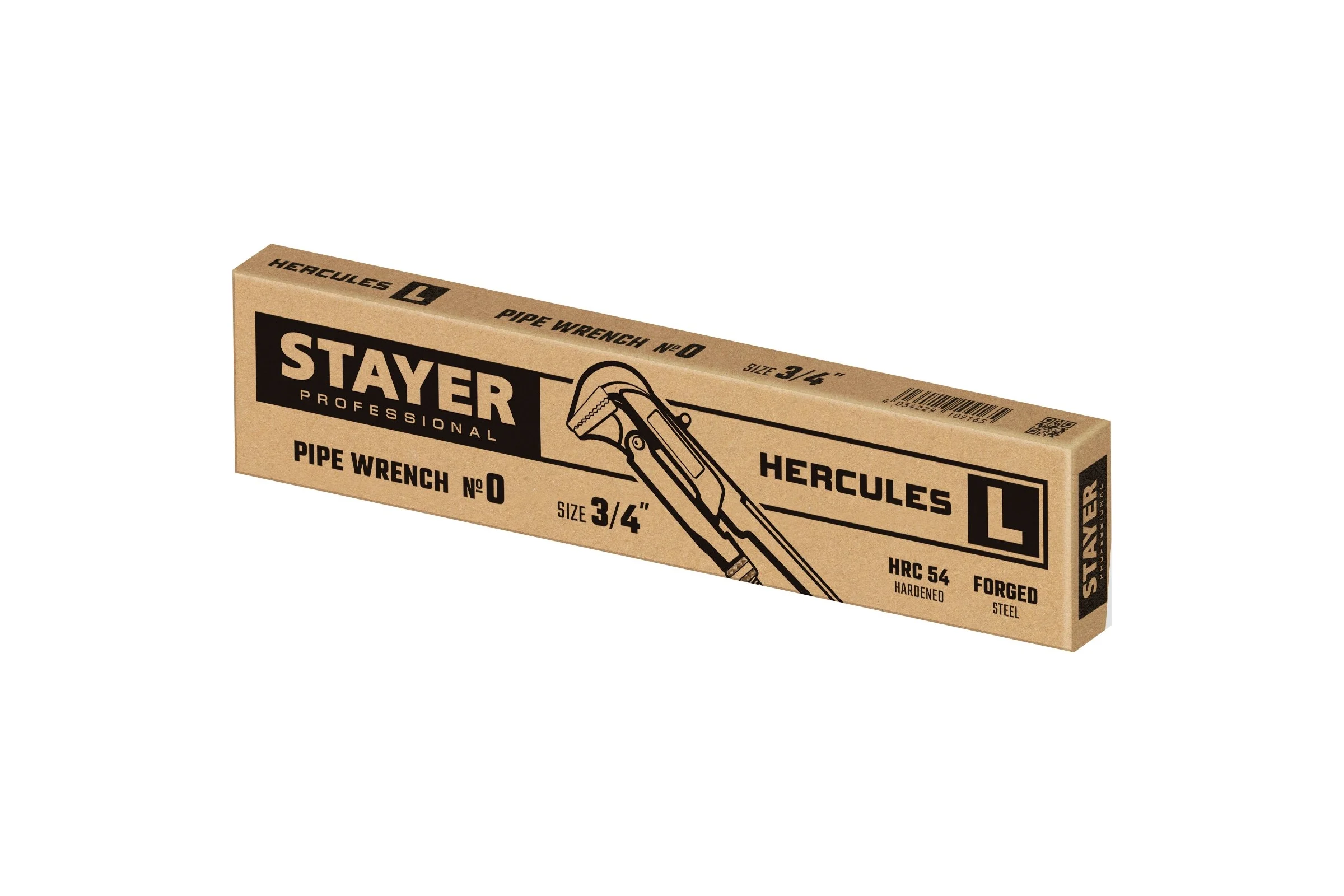 Трубный рычажный ключ  STAYER, прямые губки, № 0,  3/4" 27331-0