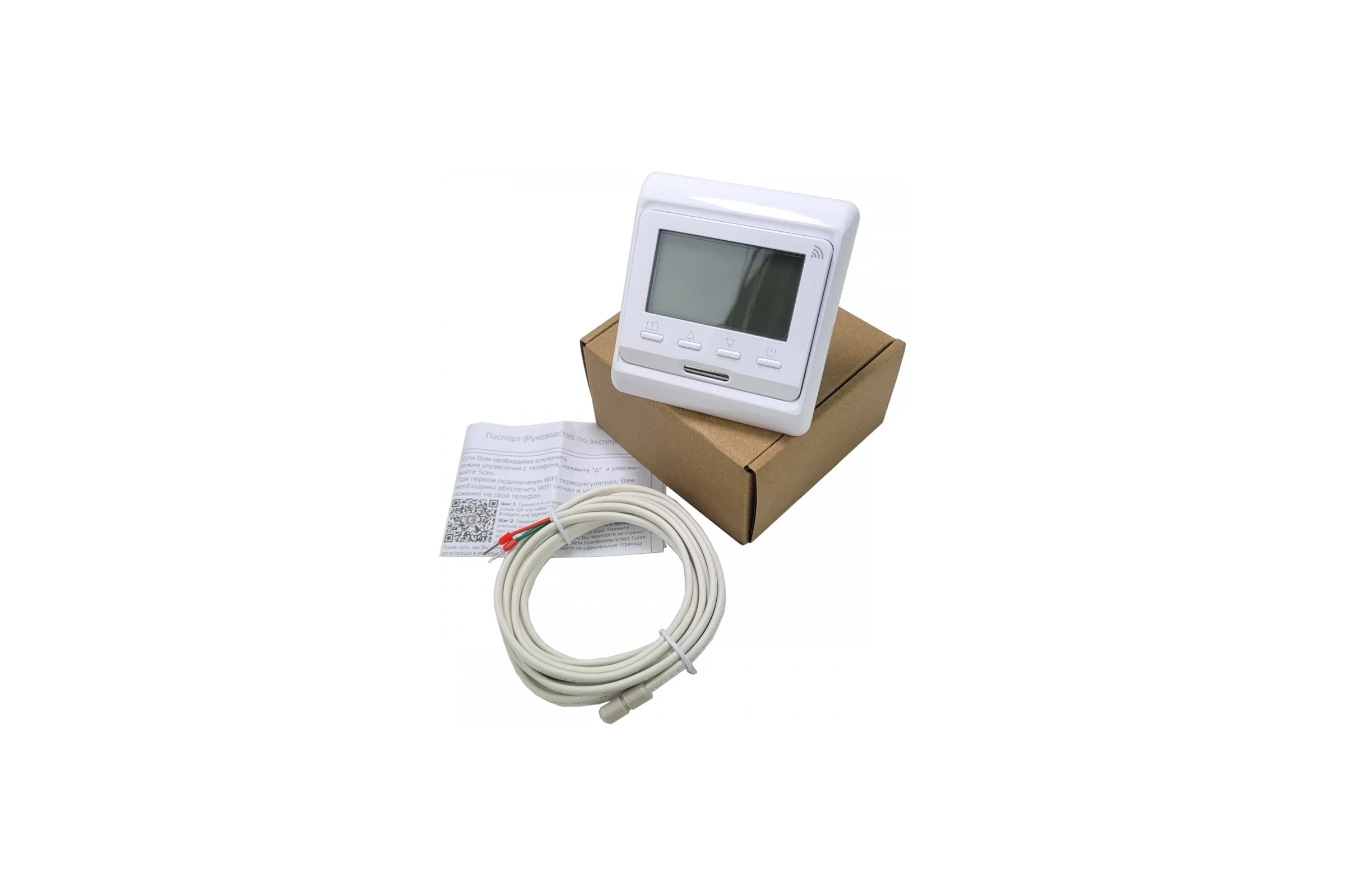 Терморегулятор E 51.716 (3.5 кВт) WiFi белый Истэк E 51.716 WiFi