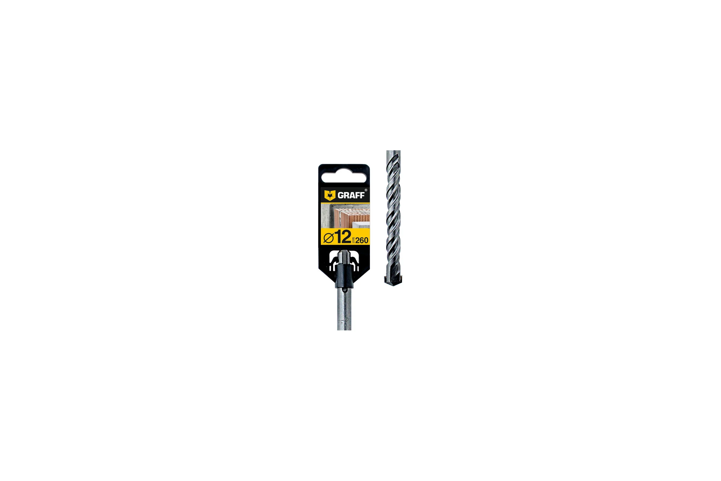 Бур по бетону (12х200х260 мм; SDS-plus) GRAFF GSPD12260