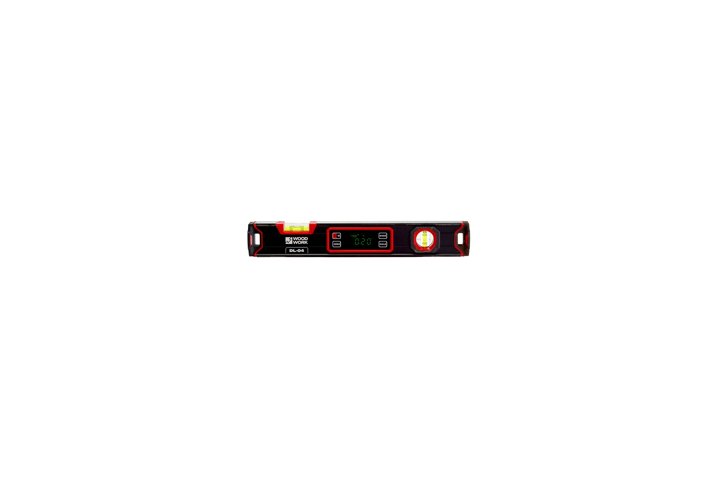 Электронный уровень WOODWORK с двумя пузырьковыми индикаторами DL-04