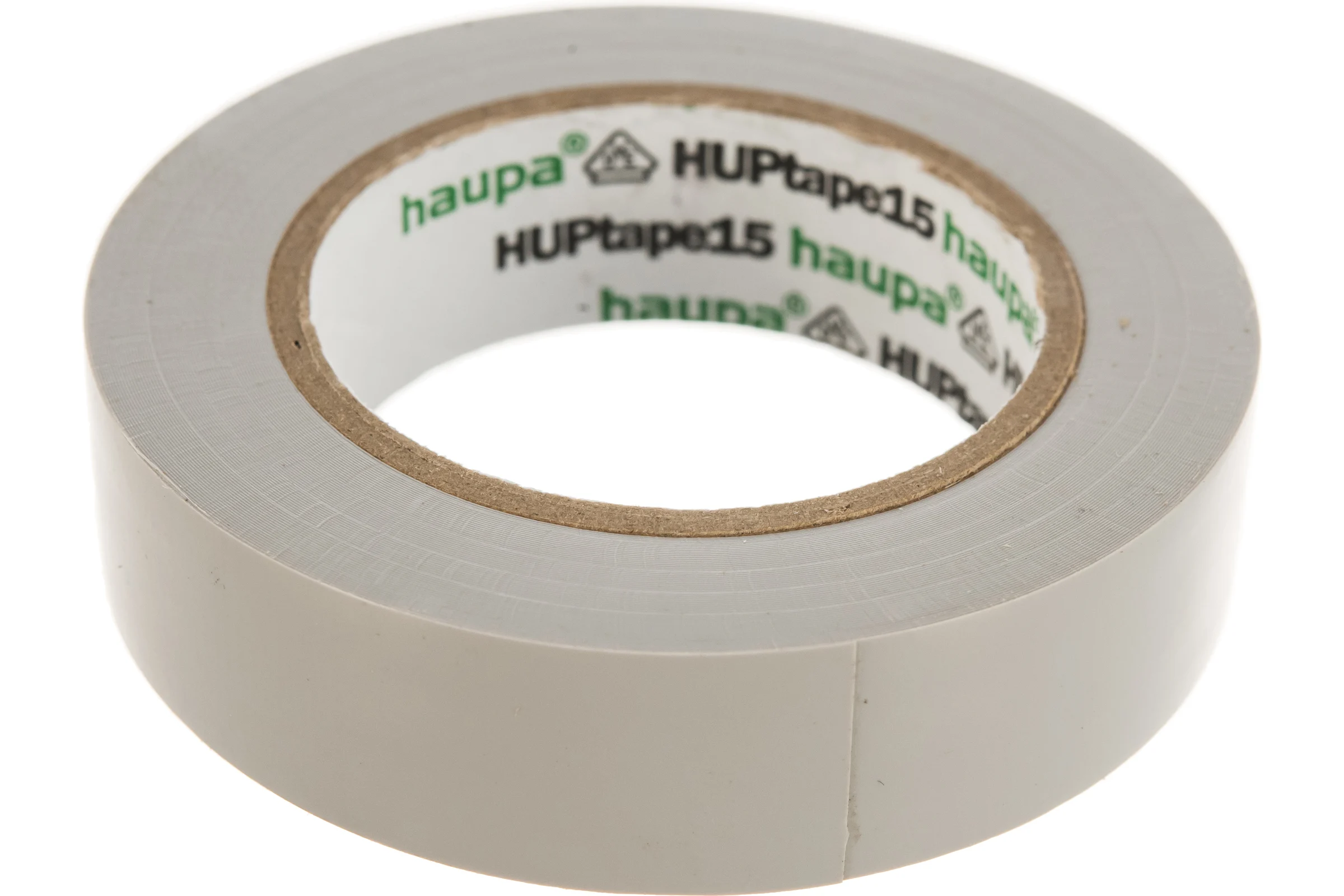 Изолента ПВХ HAUPA цвет серый, шир.15мм, длина 10 м, d 60 мм 263804