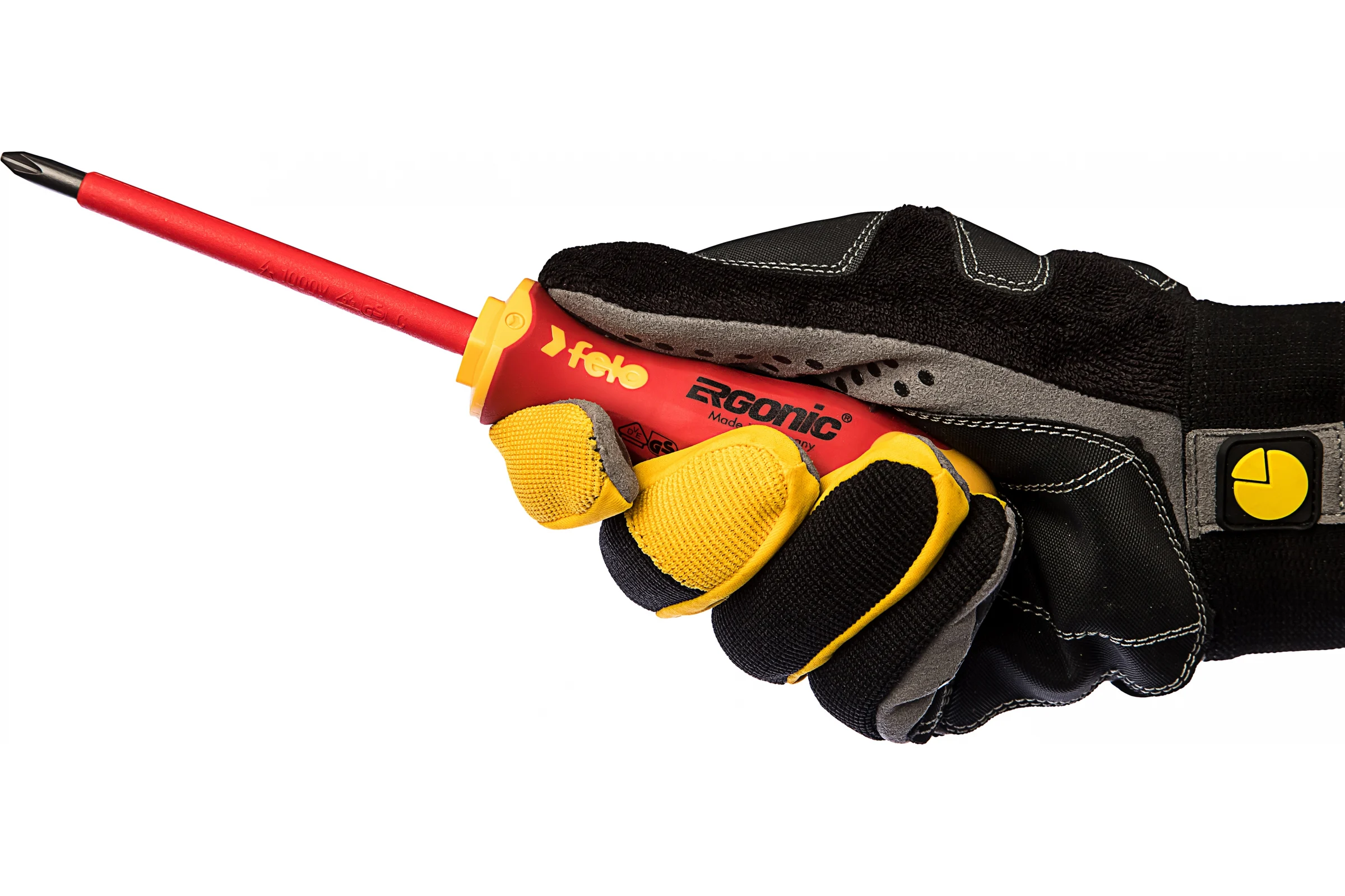 Диэлектрическая крестовая отвертка Felo Ergonic PH 2X 100 41420390
