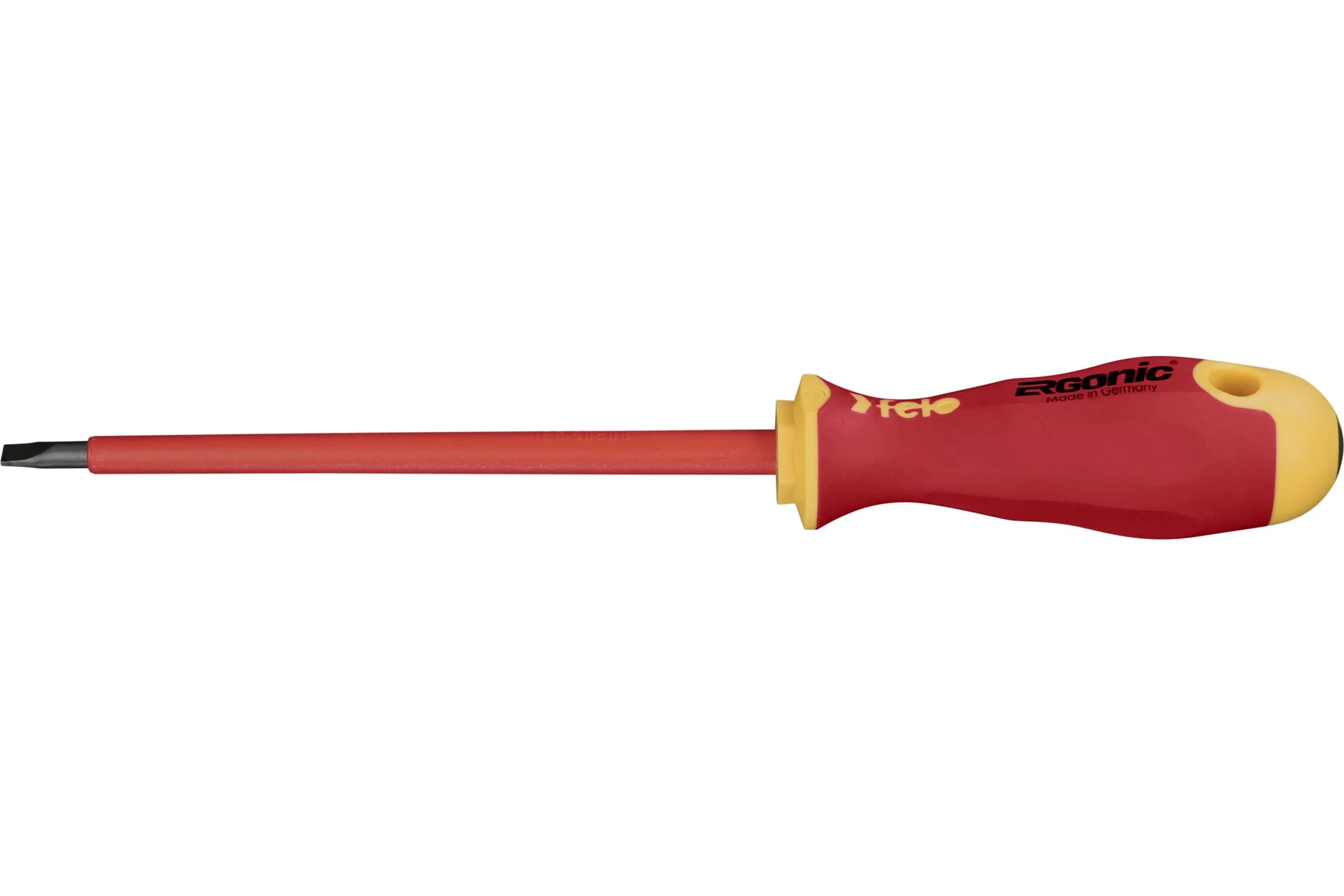 Диэлектрическая отвертка Felo Ergonic 6,5х1,2х150 плоская шлицевая 41306590