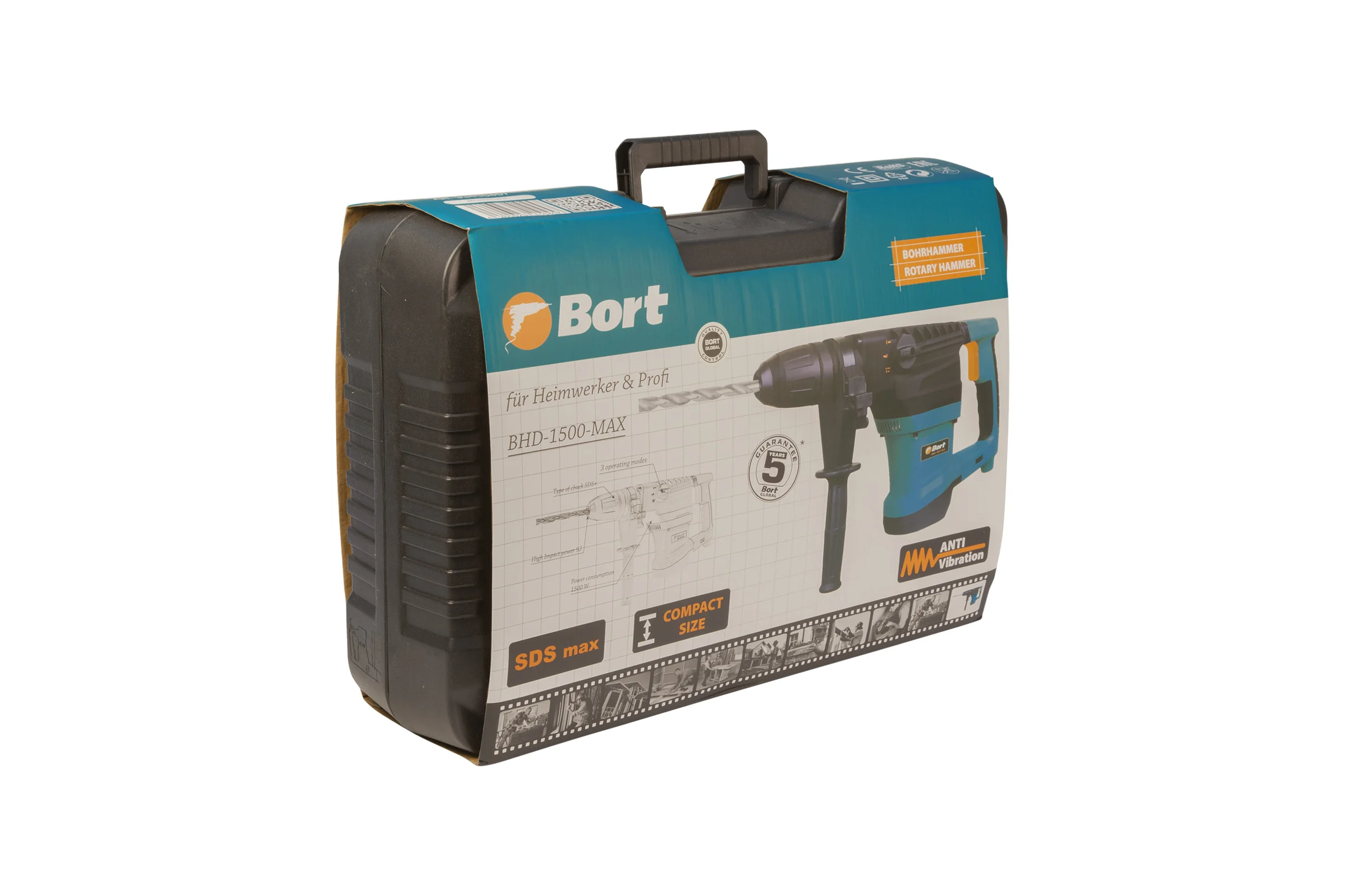 Электрический перфоратор BORT BHD-1500-MAX 93410457