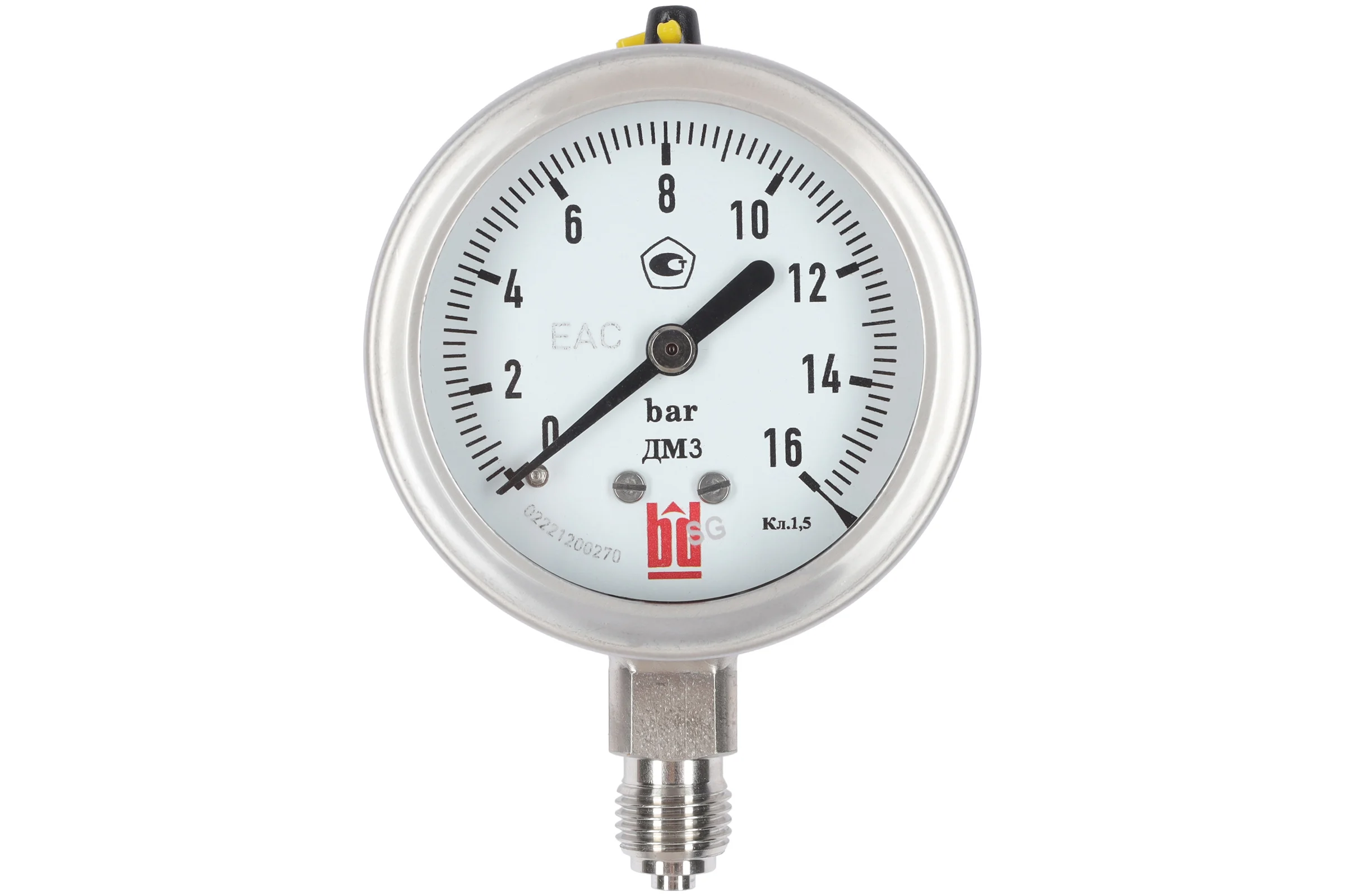 Манометр ДМ 3 063 Р (0-16) бар, кл.1.5, G1/4, DIN CASE BD 1153100005
