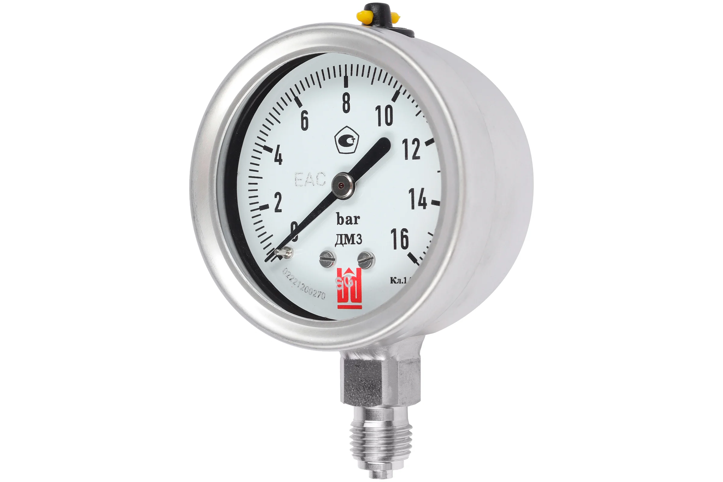 Манометр ДМ 3 063 Р (0-16) бар, кл.1.5, G1/4, DIN CASE BD 1153100005