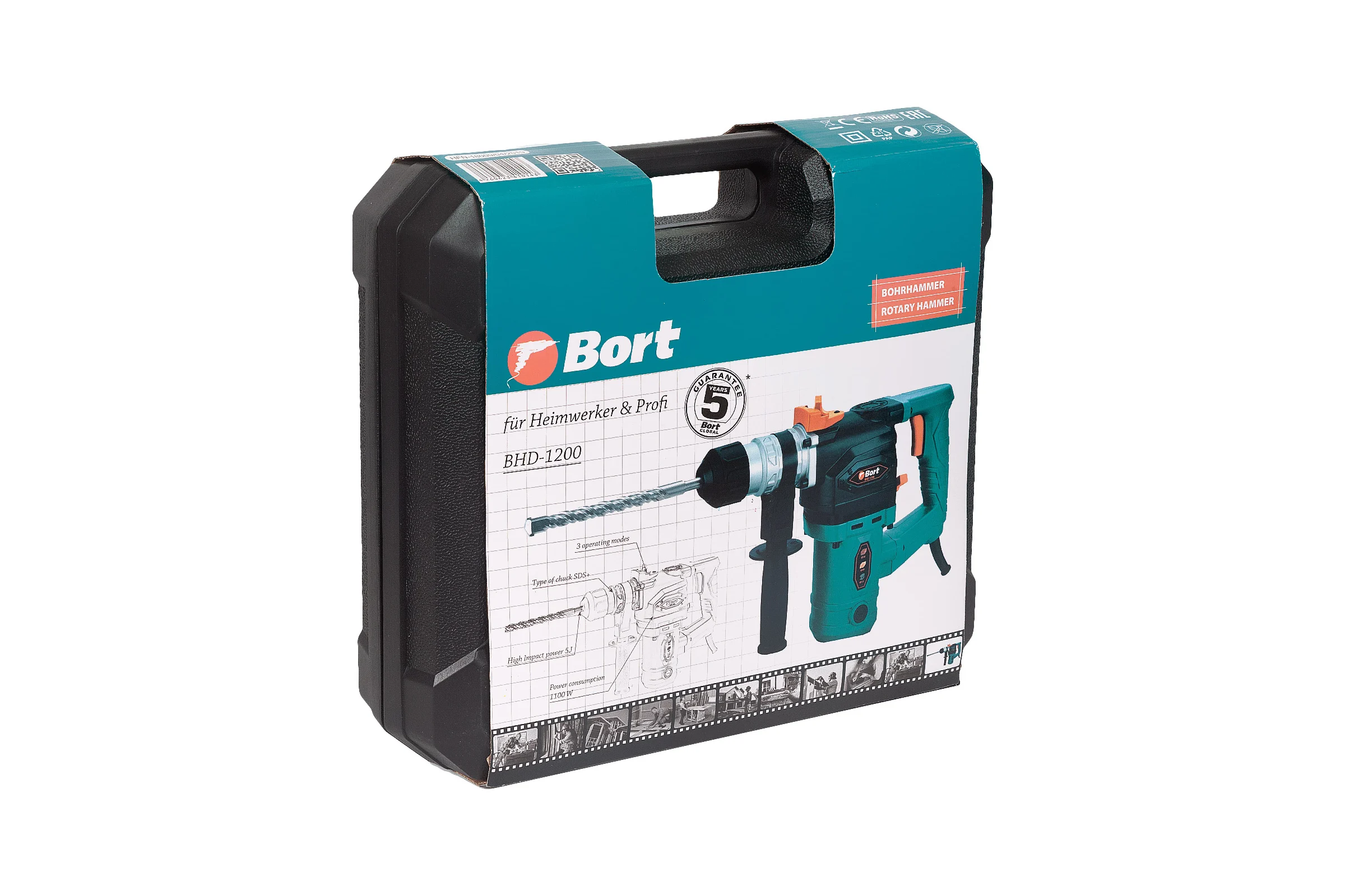 Электрический перфоратор BORT BHD-1200