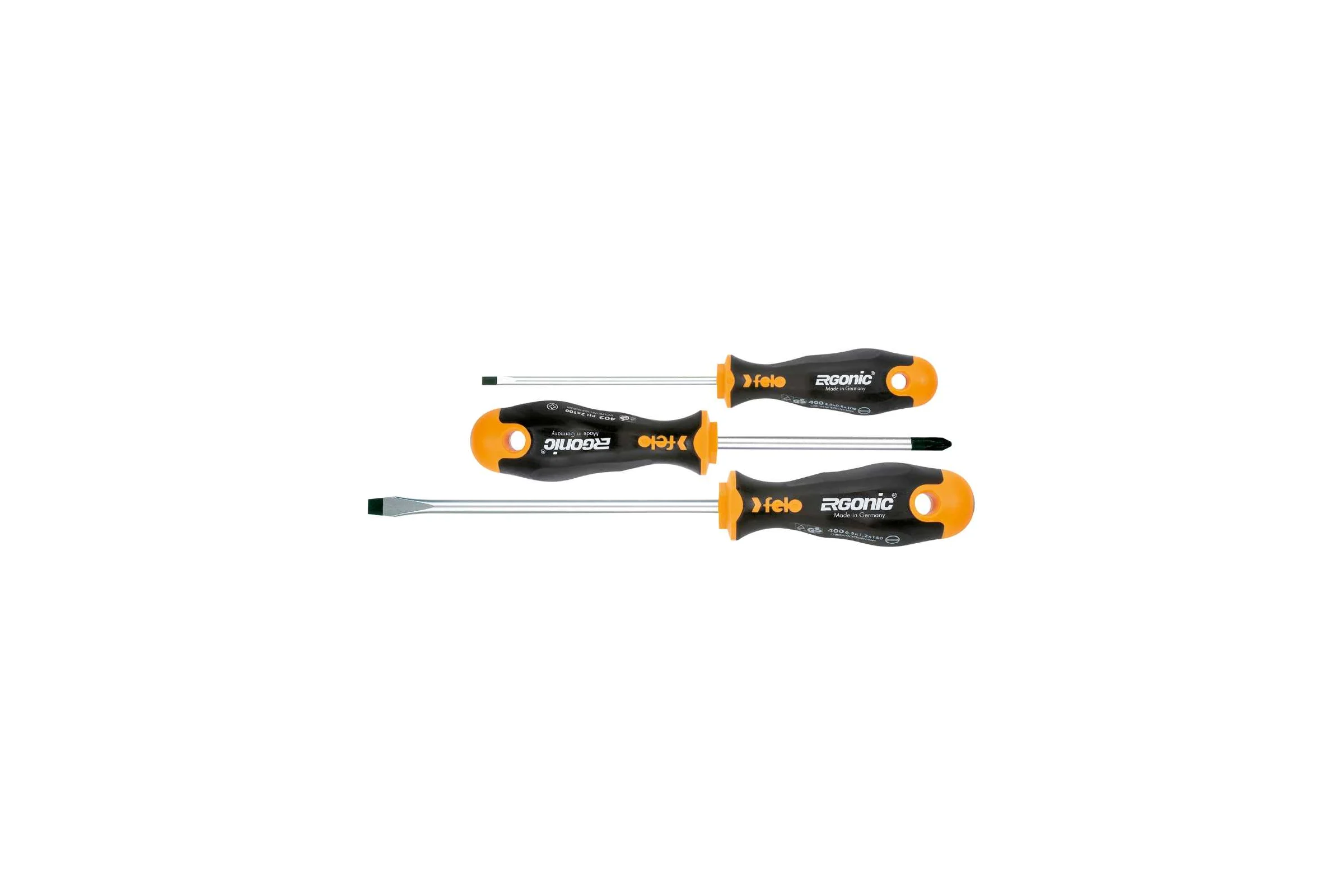 Набор отверток 3 шт в упаковке Felo Ergonic 40093118