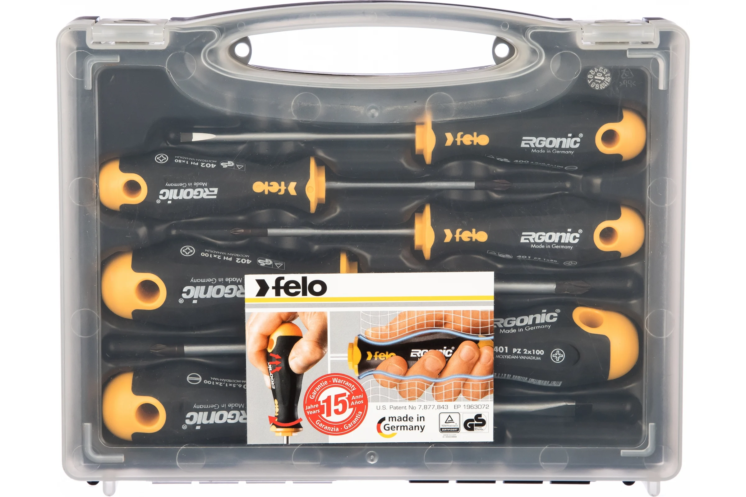 Набор отверток 6 шт. в кейсе Felo Ergonic 40010636