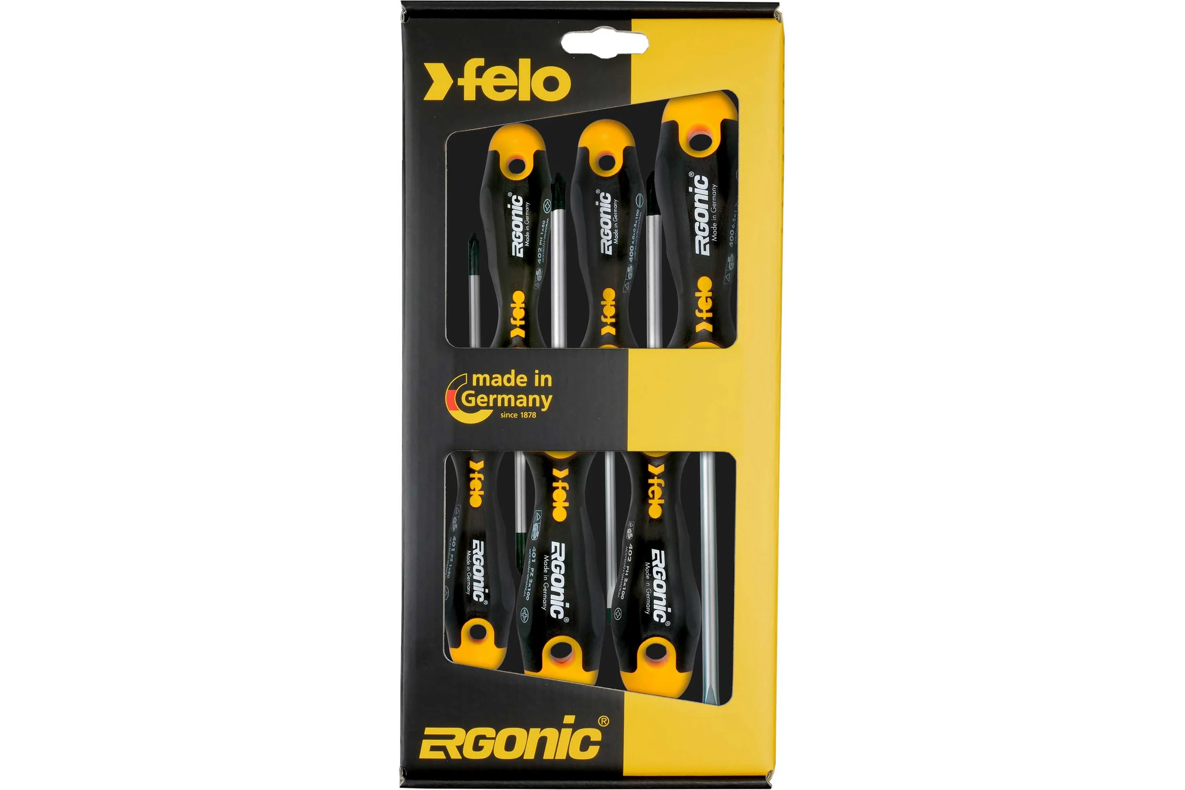 Набор отверток 6 шт в упаковке Felo Ergonic 40096118