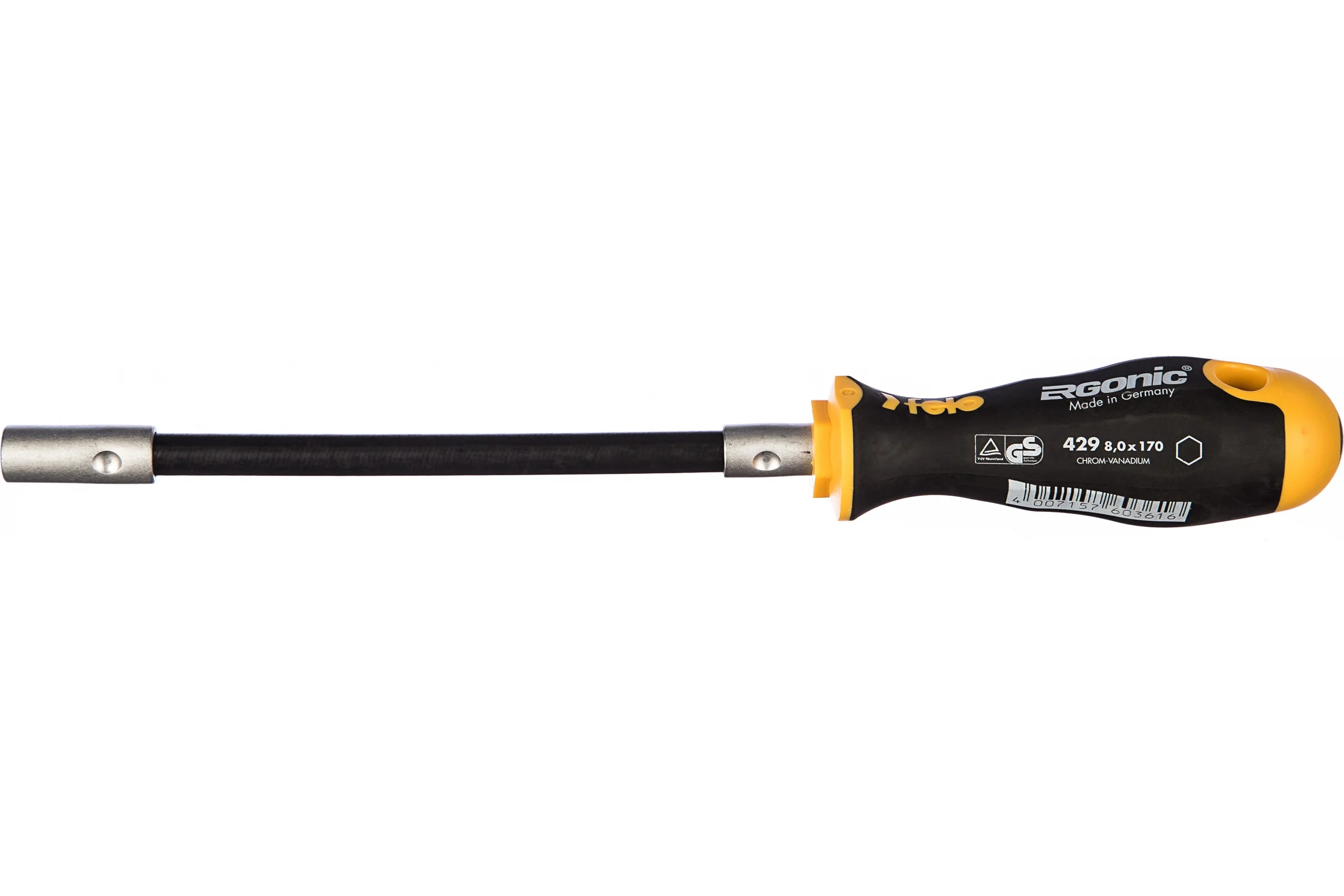 Отвертка Felo Ergonic с гибким стержнем торцевой ключ 8,0X170 42908040