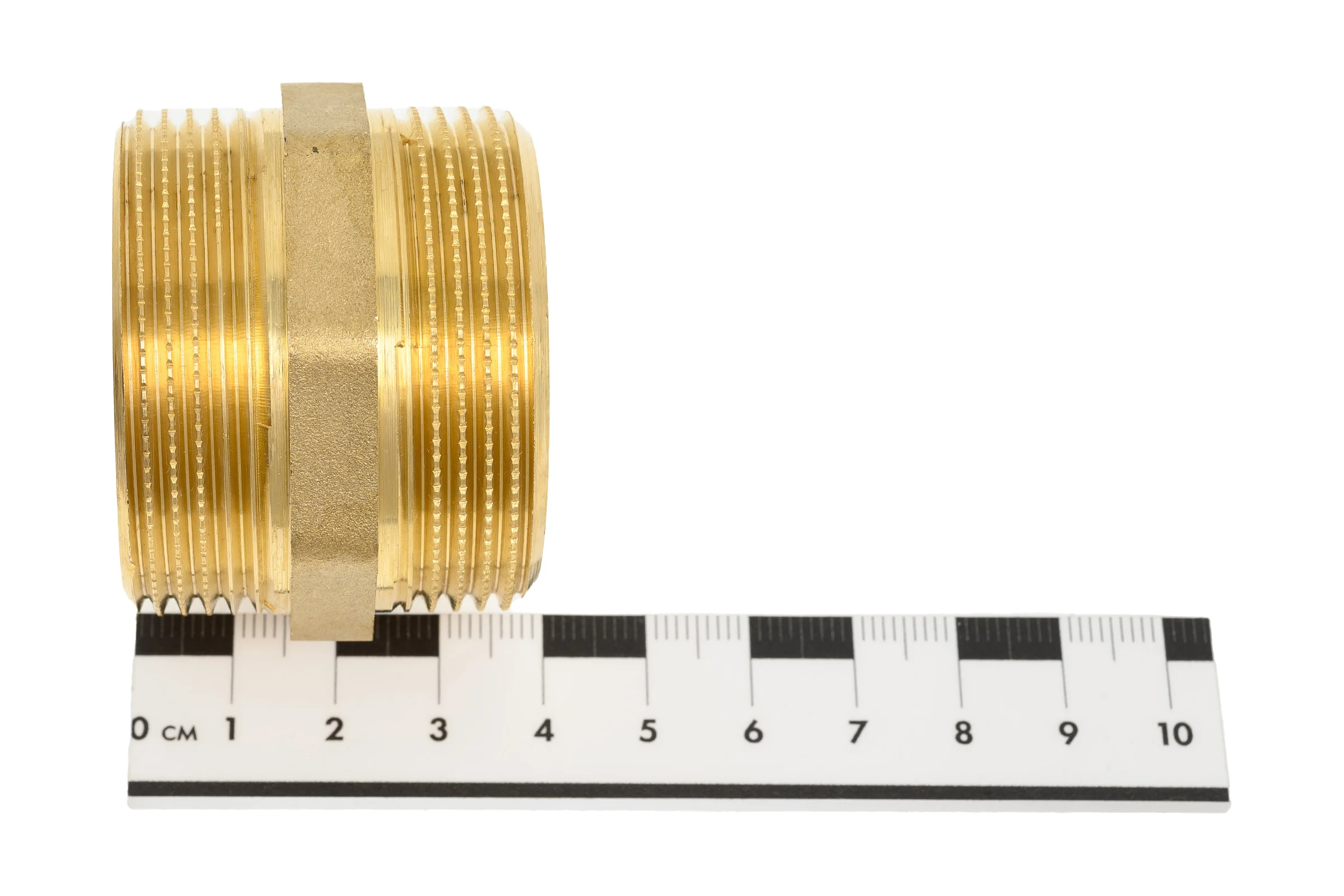 Ниппель прямой LD PRIDE DN40 (1 1/2") НР/НР латунь с биркой LD.65.511.40