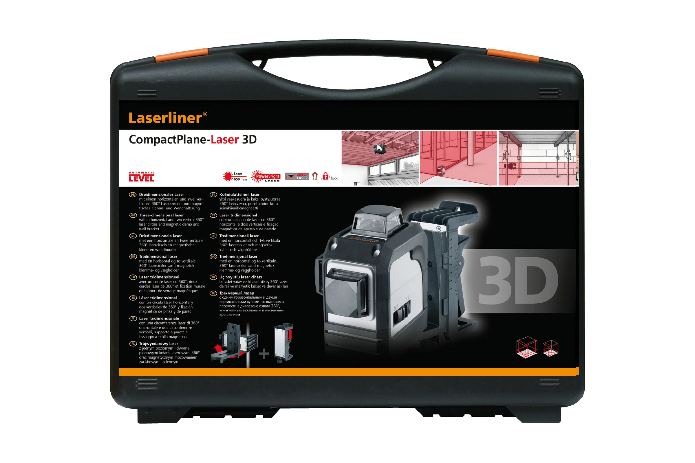 Трёхмерный лазер Laserliner CompactPlane-Laser 3D 036.290A