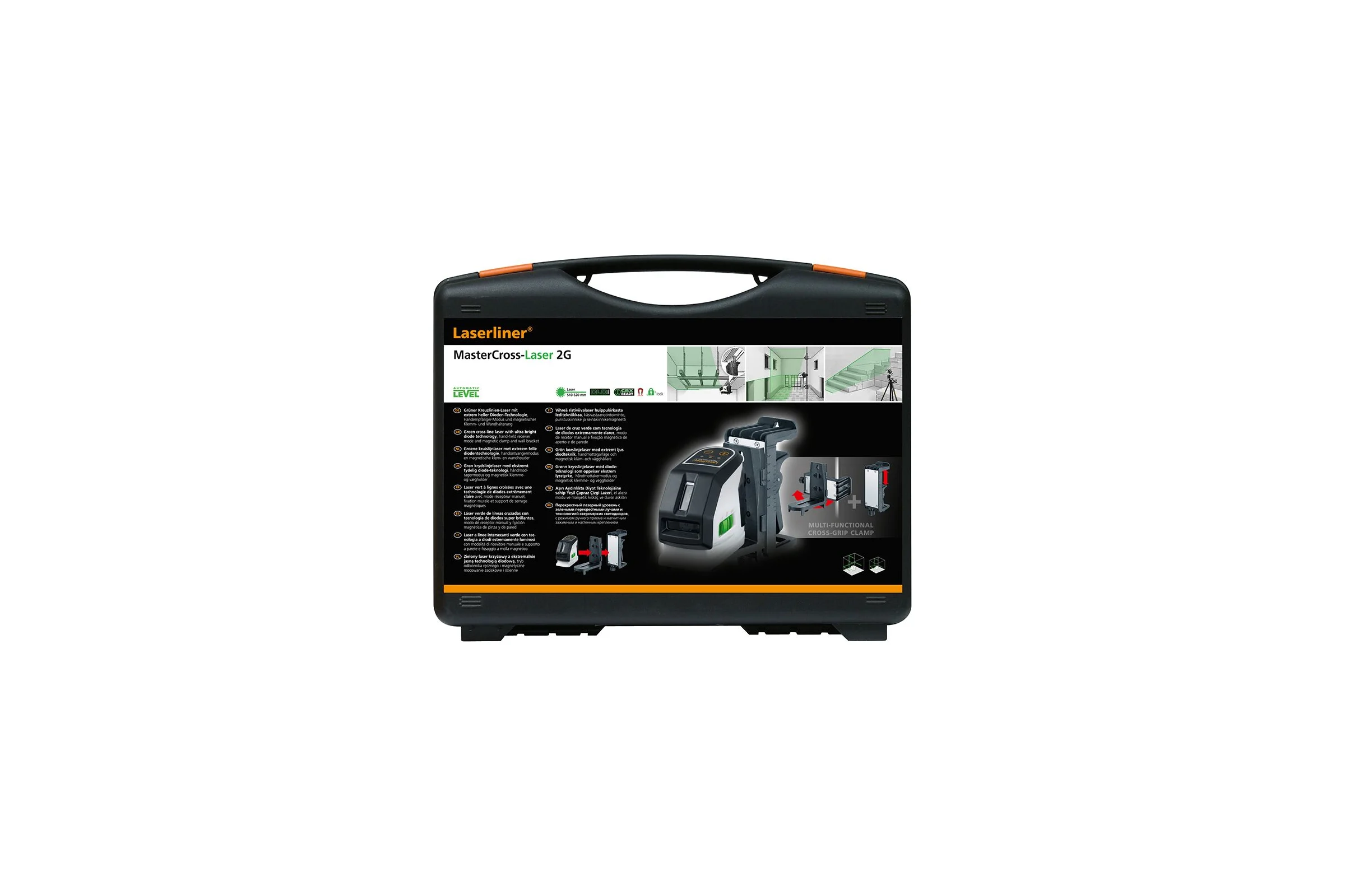 Зеленый перекрёстный лазерный нивелир Laserliner MasterCross-Laser 2G 031.370A