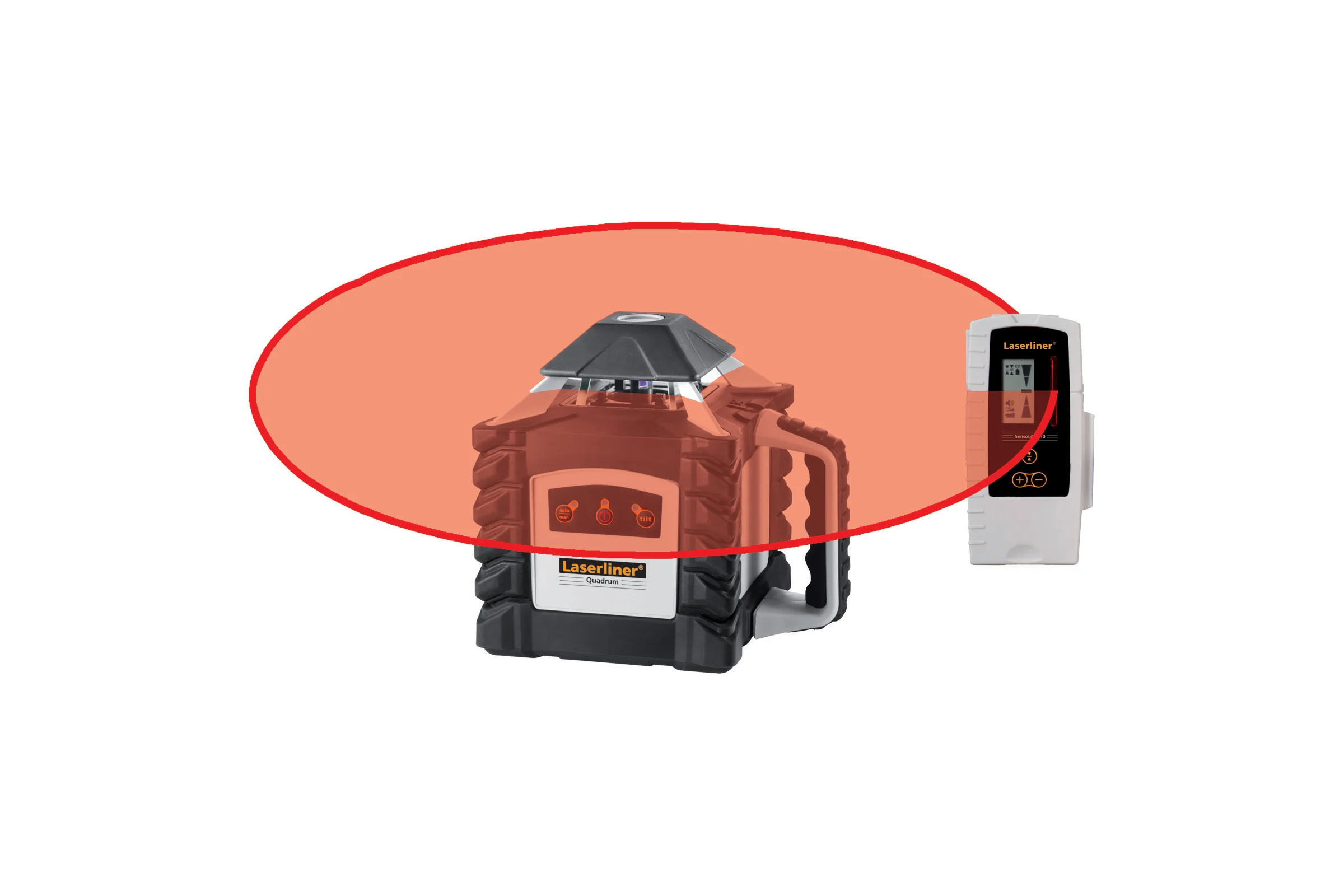 Полностью автоматический ротационный лазер Laserliner Quadrum 410 S 053.00.07A
