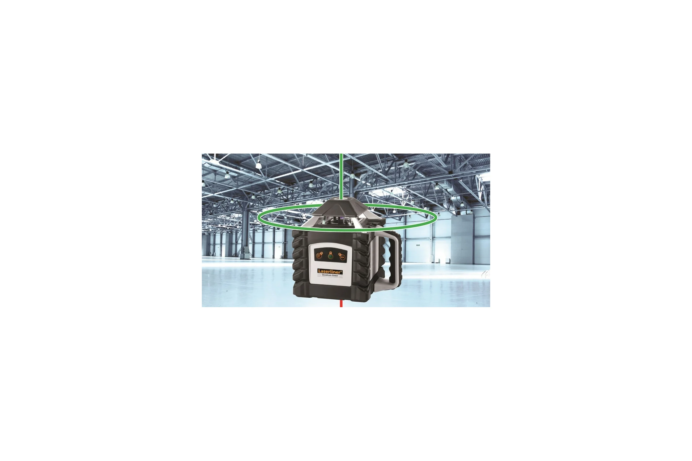 Полностью автоматический ротационный лазер Laserliner Quadrum Green 410 S 053.00.02A