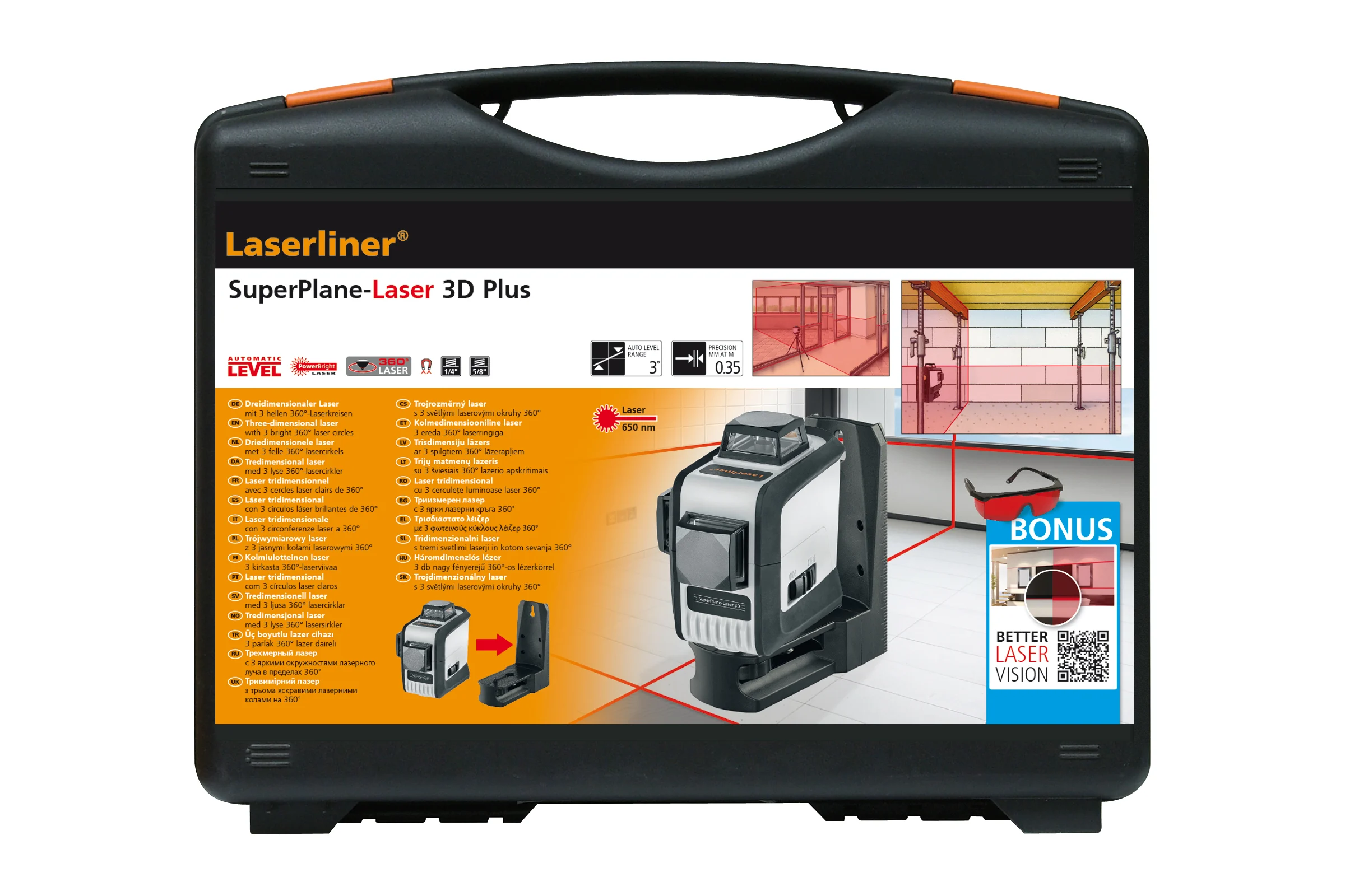 Трёхмерный лазер Laserliner SuperPlane-Laser 3D Plus 081.170А