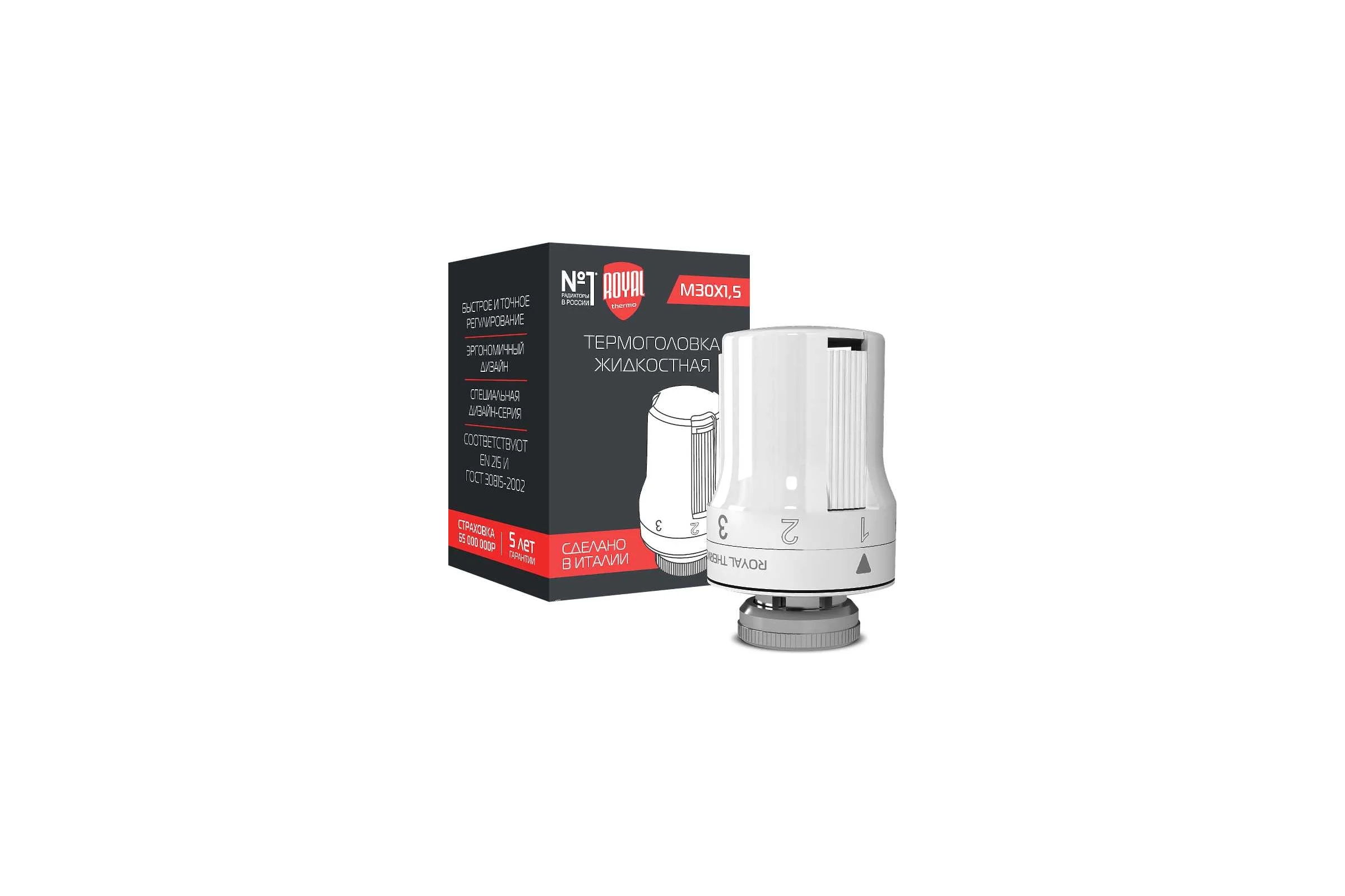Термоголовка Royal Thermo жидкостная, M30 x 1,5 НС-1050904