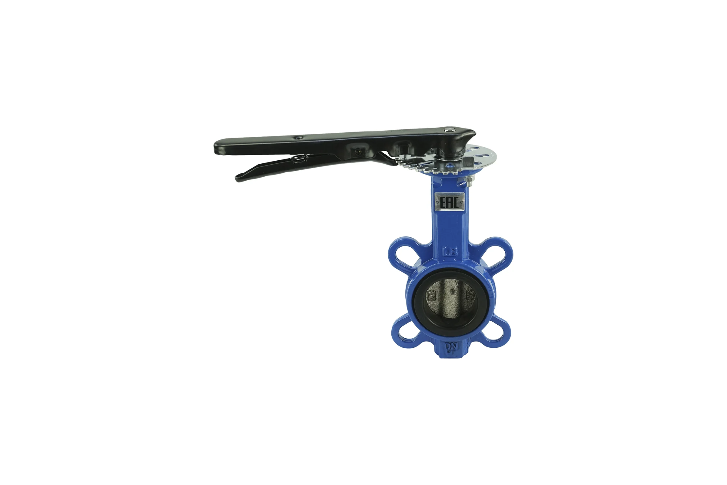 Дисковый поворотный затвор DN.ru GGG50-GGG40-EPDM Ду50 Ру16 с рукояткой D050-08305