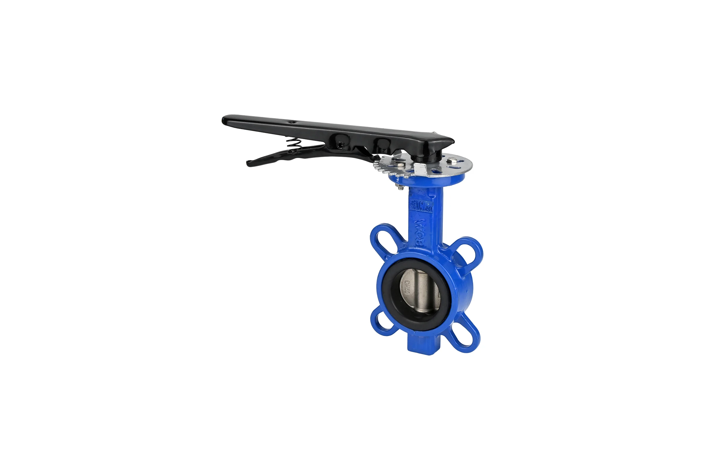 Дисковый поворотный затвор DN.ru WCB-316l-VITON Ду100 Ру16 с рукояткой D050-06599