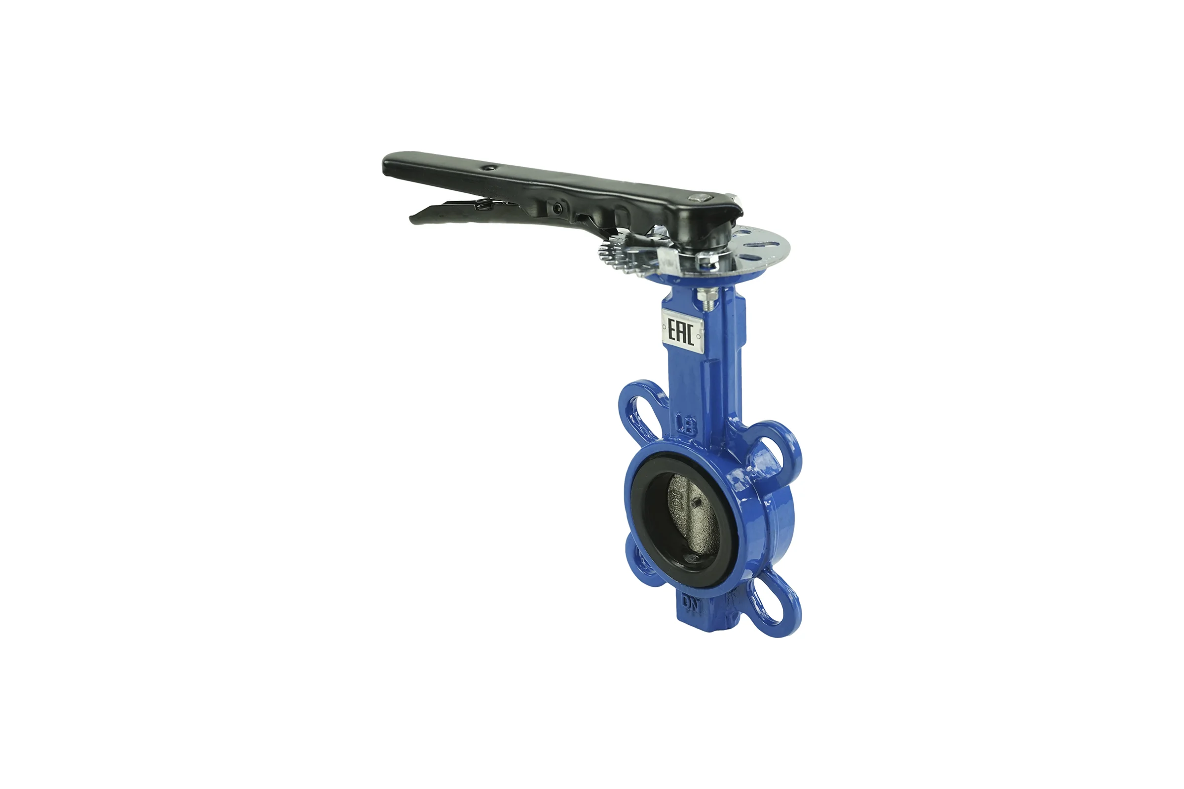 Дисковый поворотный затвор DN.ru GGG50-GGG40-EPDM Ду65 Ру16 с рукояткой D050-08306