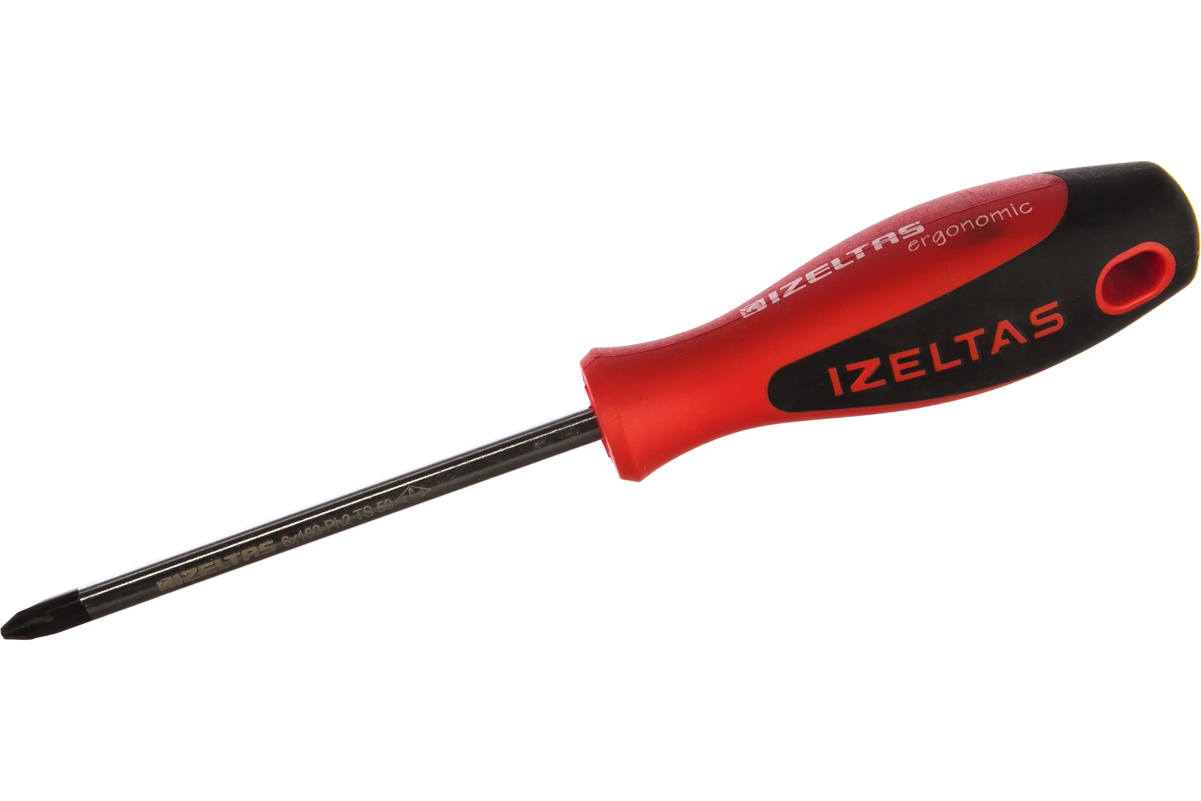 Отвертка с крестообразным шлицем ERGONOMIK Ph2 6x100 мм IZELTAS 4370186100
