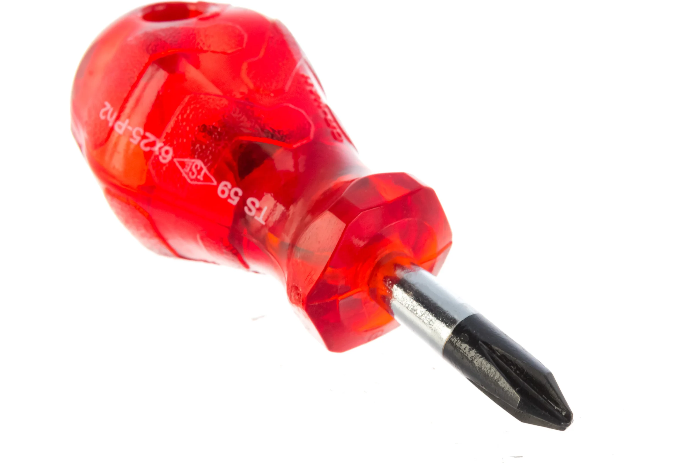 Укороченная отвертка с крестообразным шлицем KRAFT Phillips 6х25мм Ph2 IZELTAS 4130180625