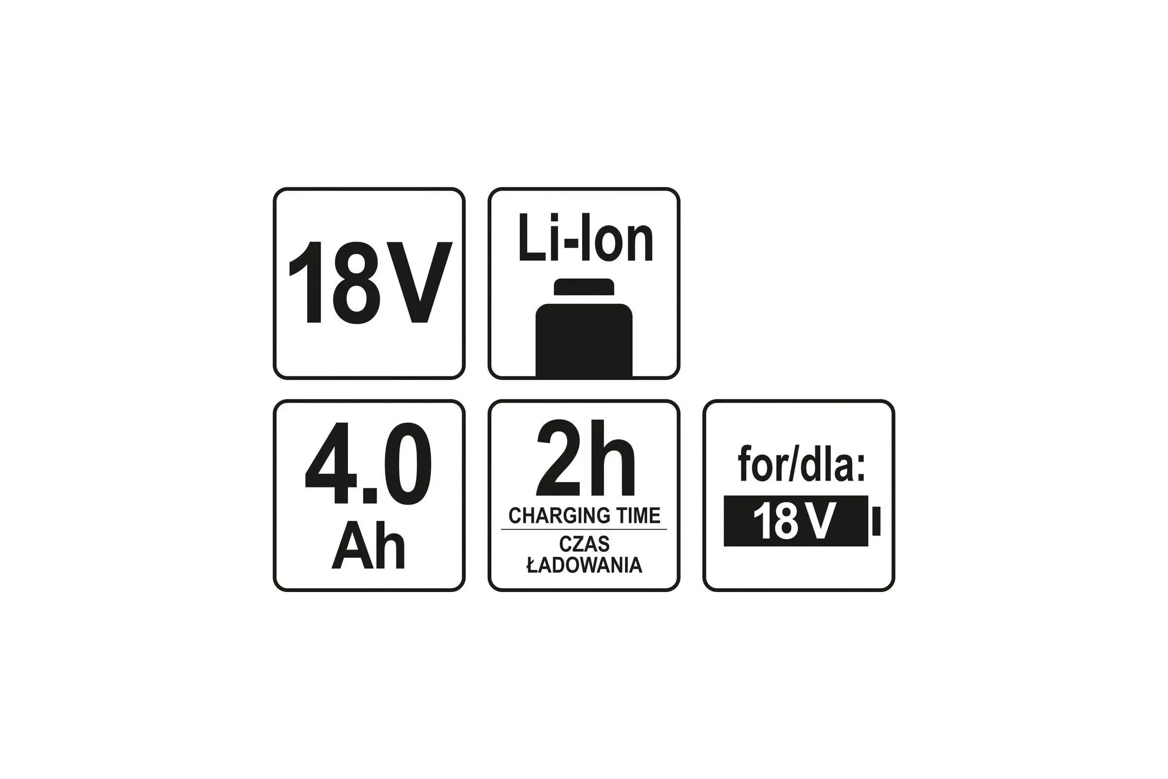 Аккумулятор 18 В, Li-Ion, 4.0 А*ч YATO YT-82844