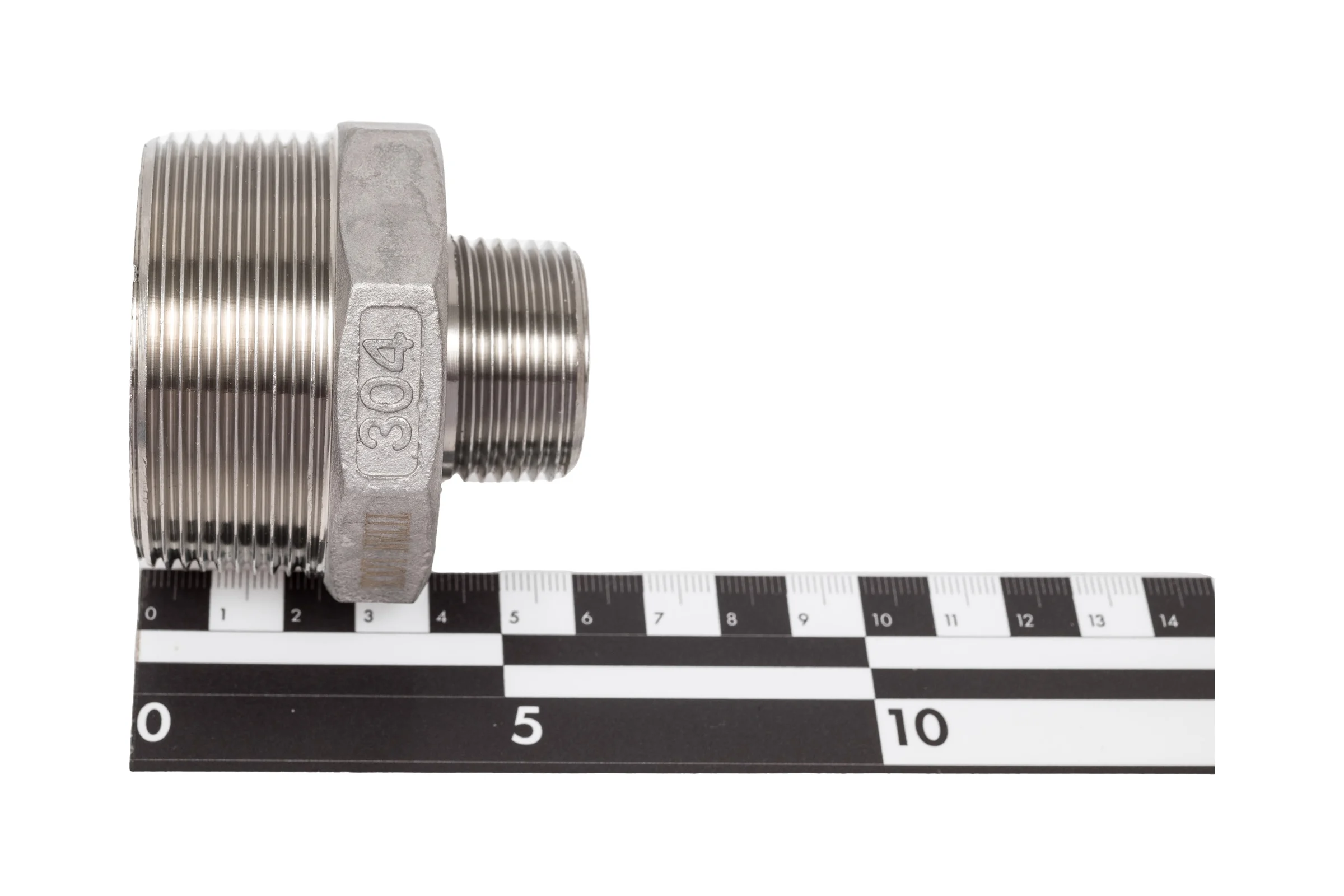Переходной нержавеющий ниппель TITAN LOCK (AISI304) 2" x 1", НР/НР TL2-1RM