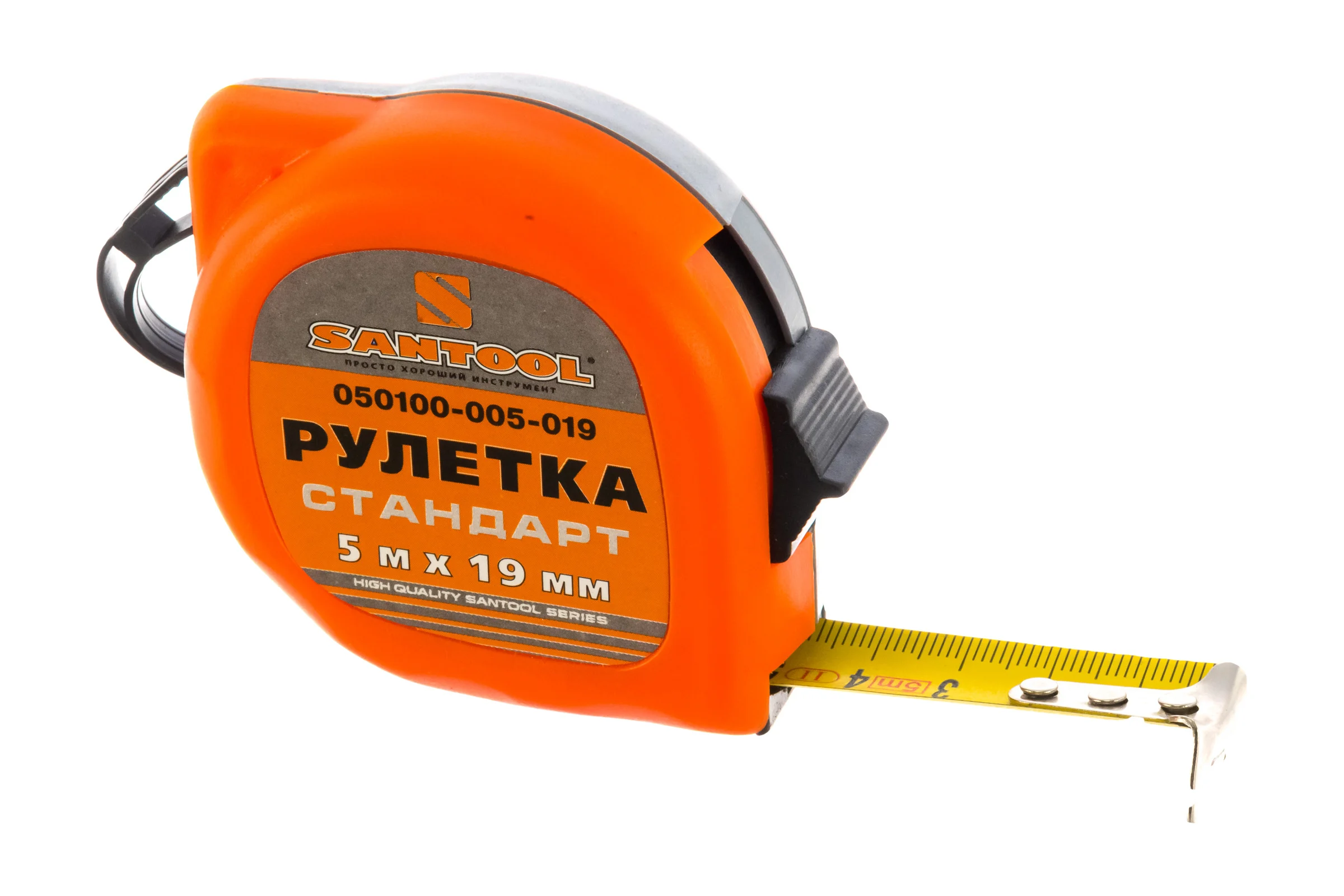 Рулетка СТАНДАРТ 5 м х 19 мм SANTOOL 050100-005-019