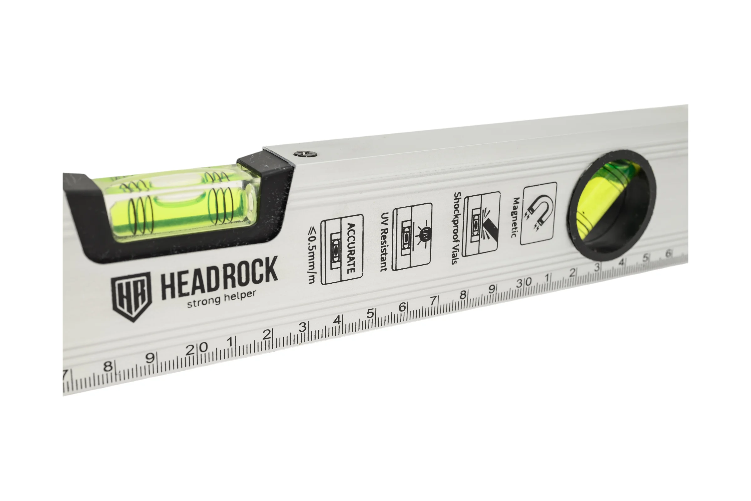 Уровень HEADROCK строительный рельс (алюминиевый) 400мм 691-505-400
