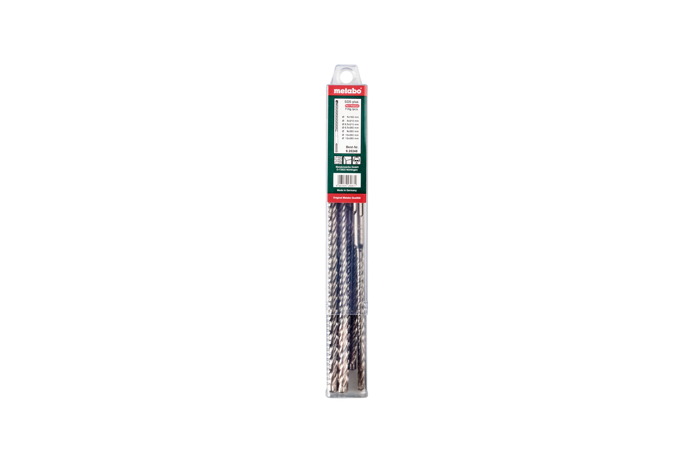 Набор буров SDS-plus P4Plus, 7 шт. Metabo 626246000