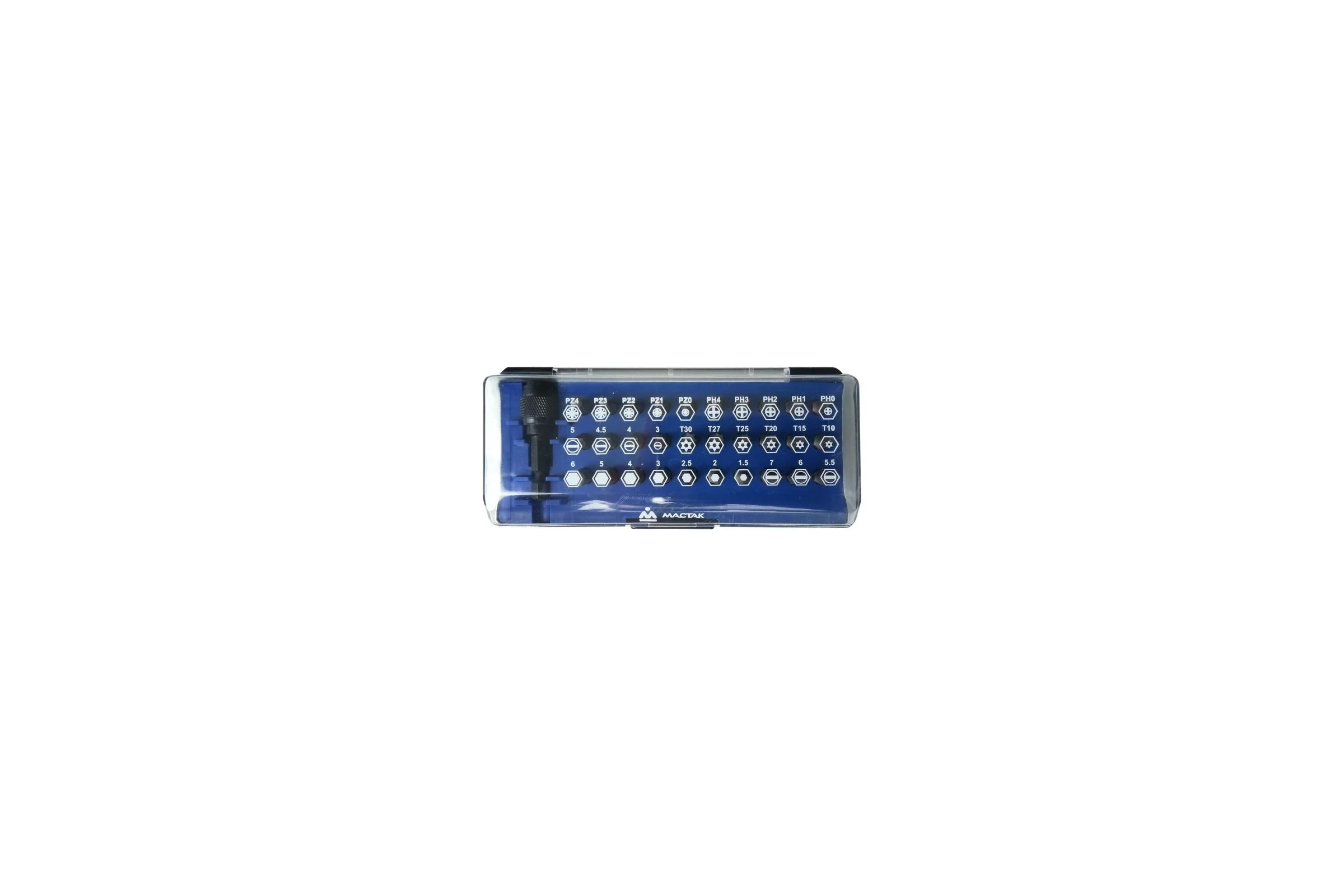 Набор вставок МАСТАК 1/4", 31 предмет 058-00031C