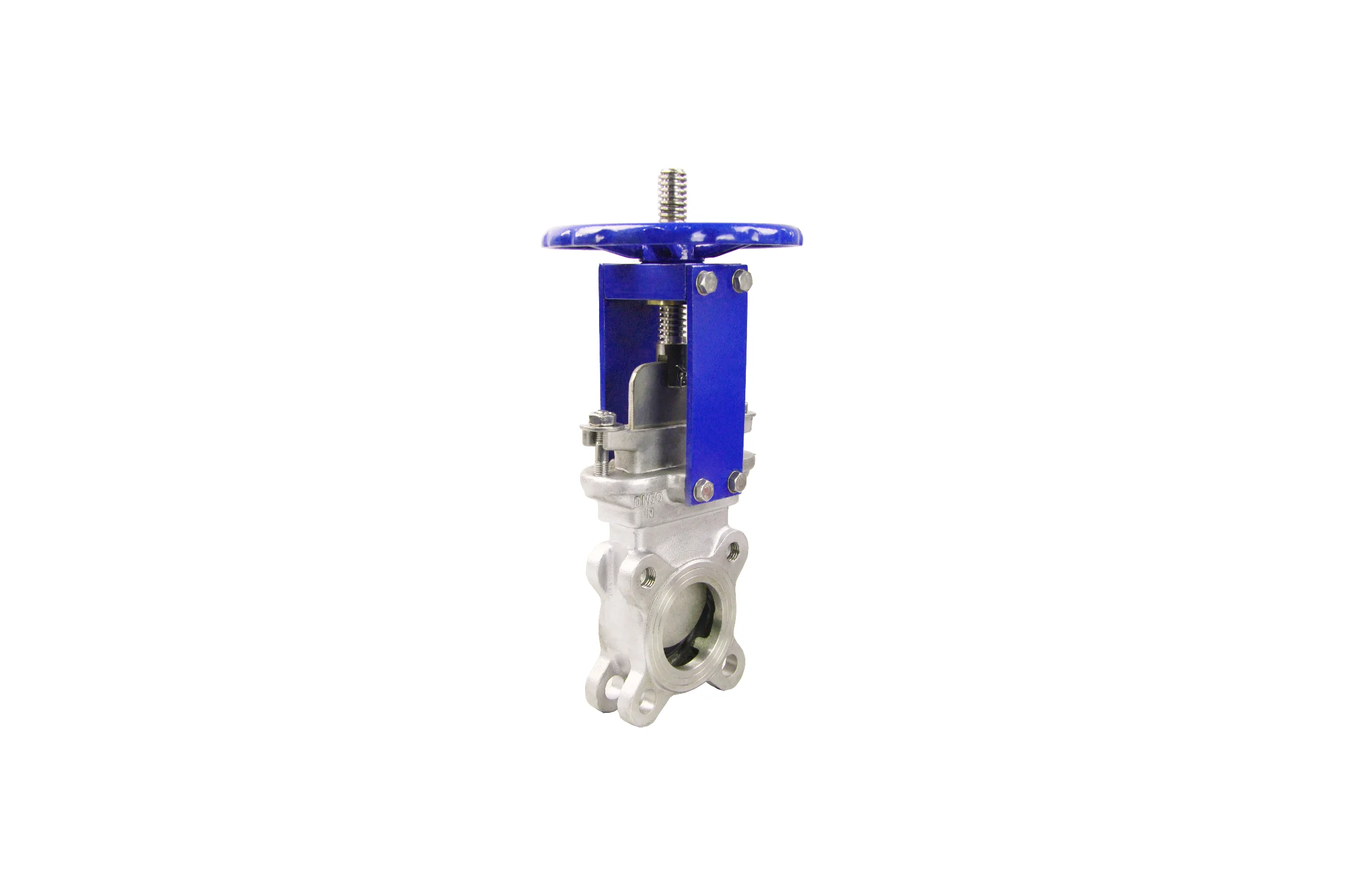 Задвижка шиберная DN.ru SS304-SS304-METAL-1W-W Ду65 Ру10 со штурвалом и выдвижным штоком D040-05708