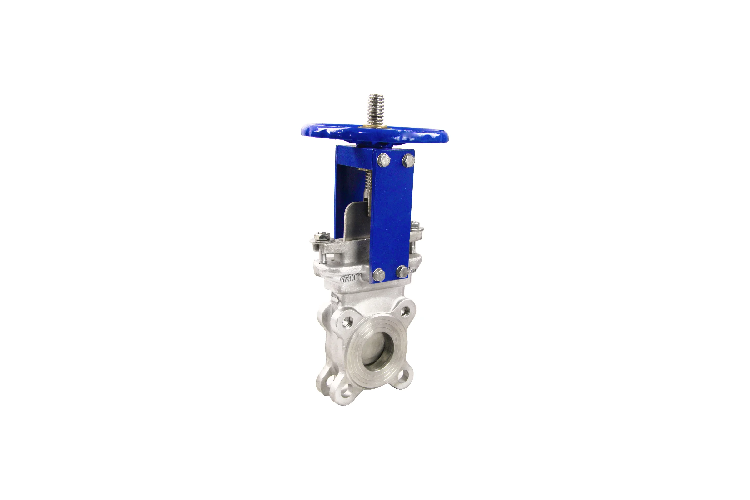 Задвижка шиберная DN.ru SS304-SS304-METAL-1W-W Ду300 Ру10 со штурвалом и выдвижным штоком D040-05715