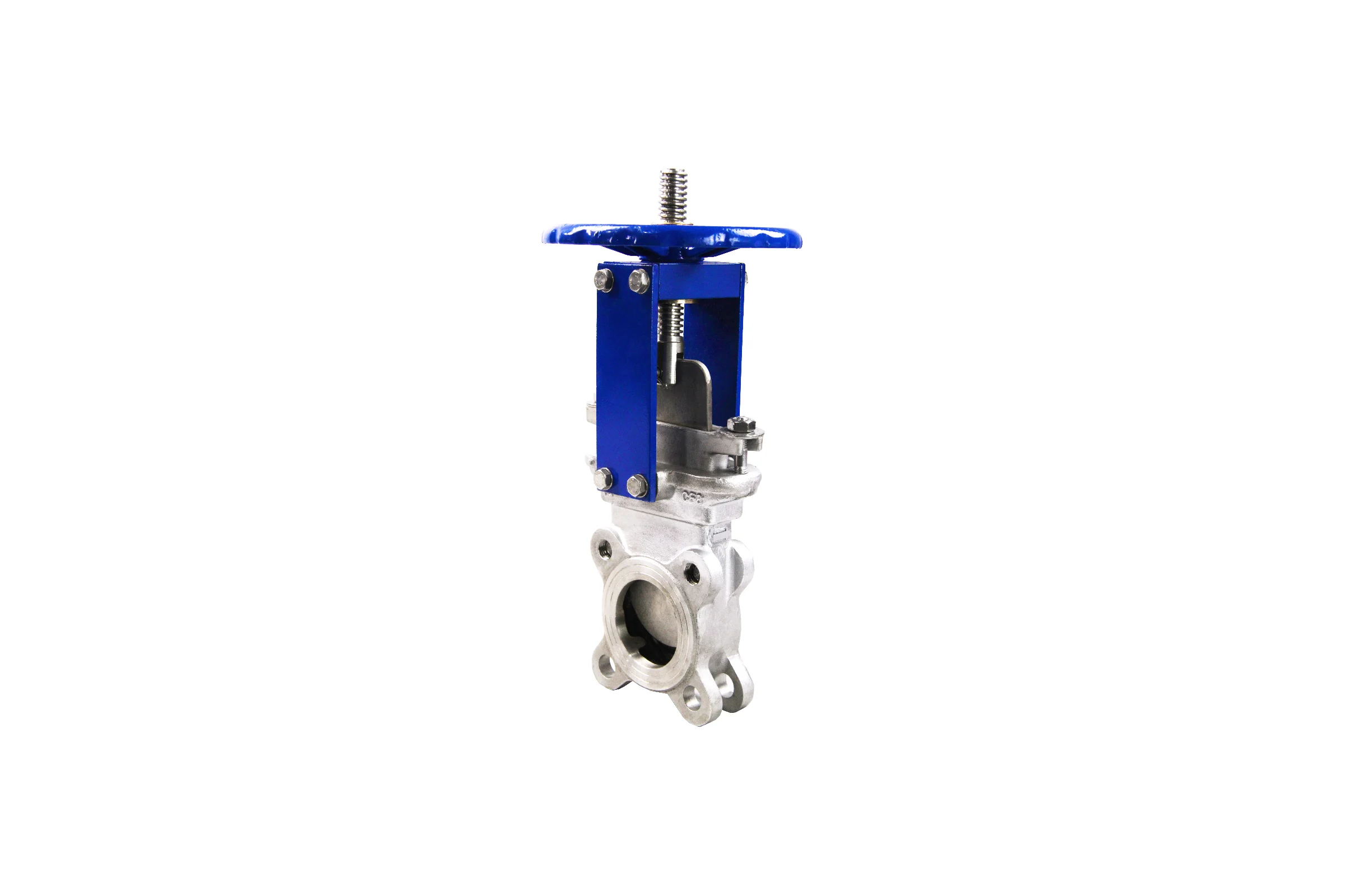Задвижка шиберная DN.ru SS304-SS304-METAL-1W-W Ду300 Ру10 со штурвалом и выдвижным штоком D040-05715