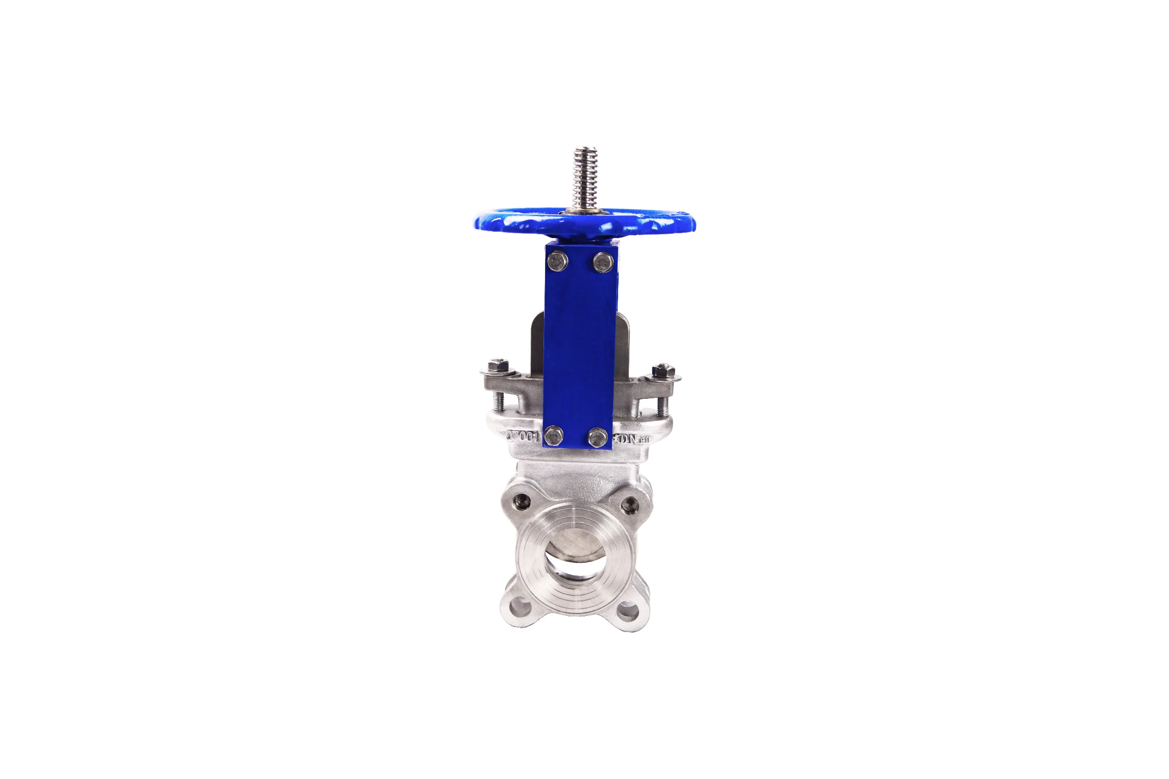Задвижка шиберная DN.ru SS316-SS316-METAL-1W-W Ду300 Ру10 со штурвалом и выдвижным штоком D040-05733