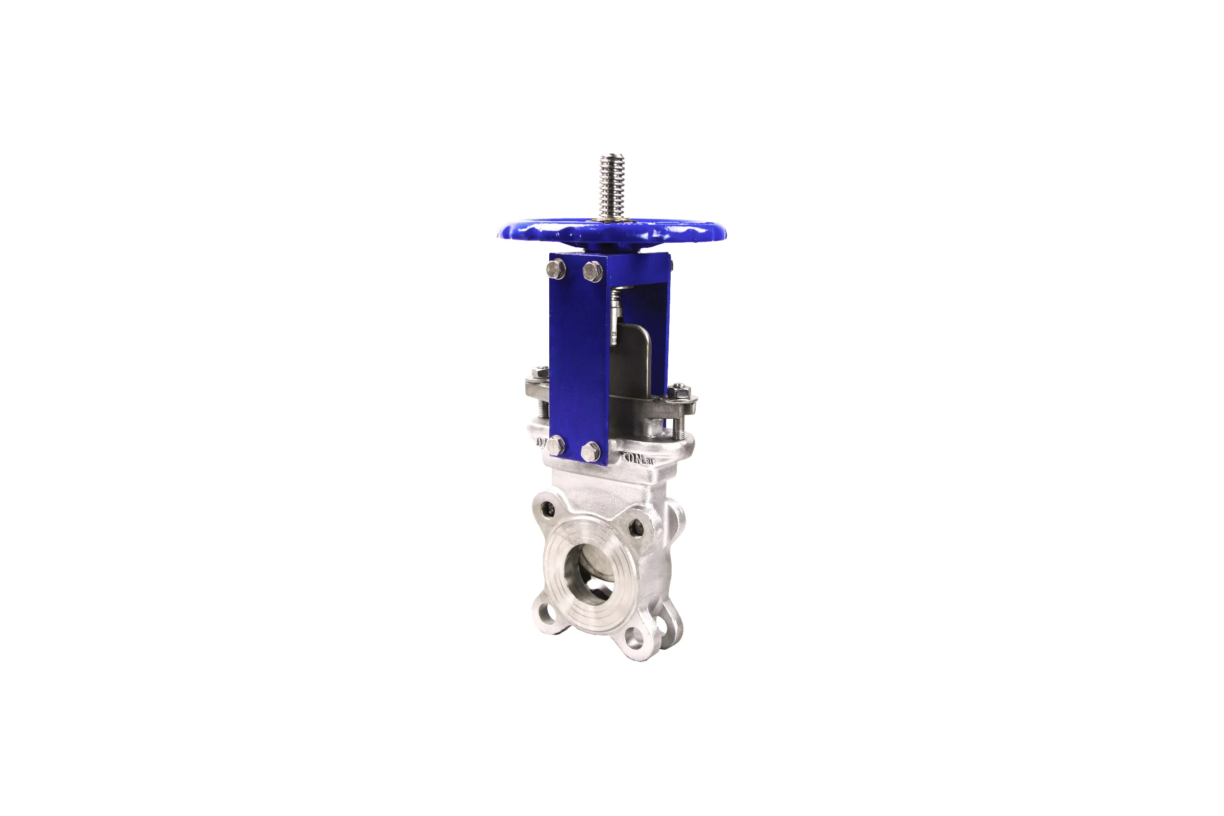 Задвижка шиберная DN.ru SS316-SS316-METAL-1W-W Ду125 Ру10 со штурвалом и выдвижным штоком D040-05729