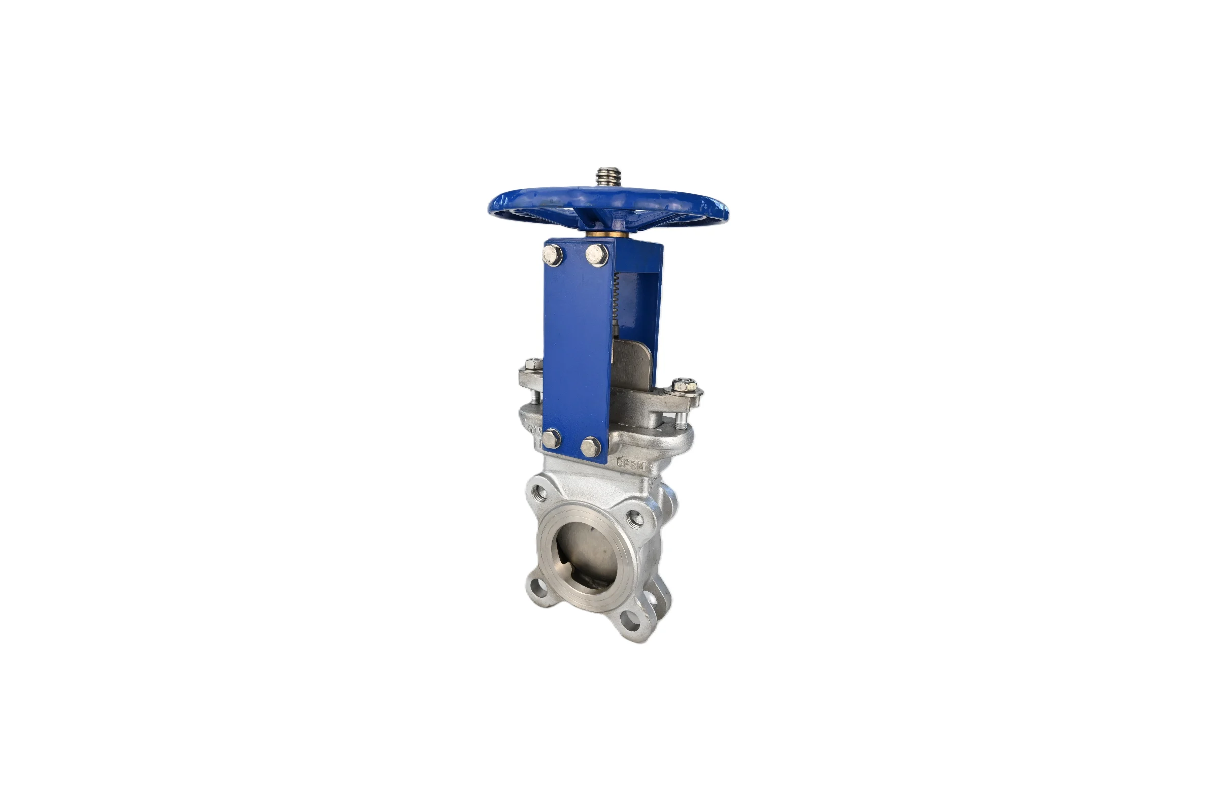 Задвижка шиберная DN.ru SS316-SS316-EPDM-1W-W Ду150 Ру10 со штурвалом и выдвижным штоком D040-05739
