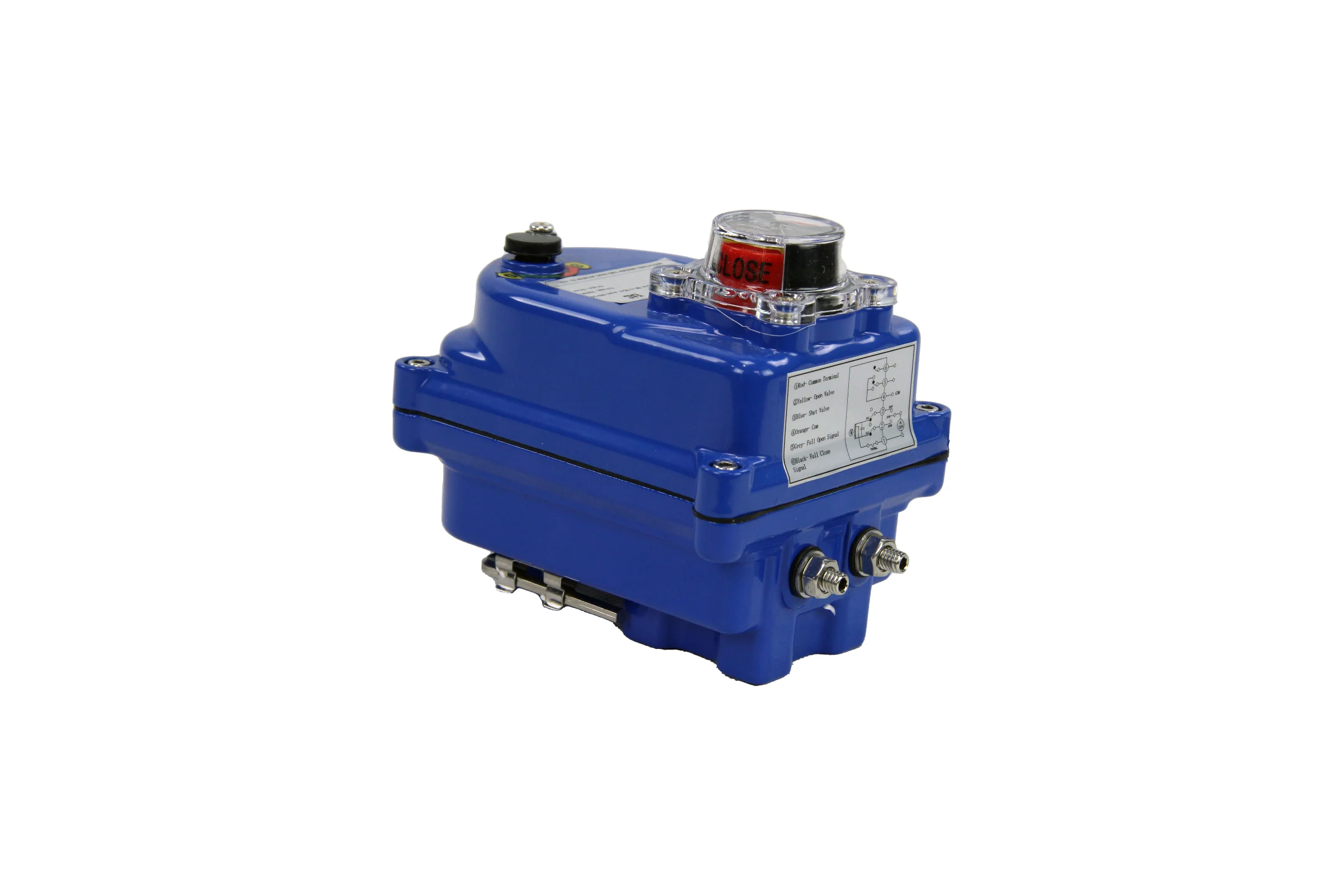 Четвертьоборотный электропривод DN.ru 003 blue 220в D300-00710