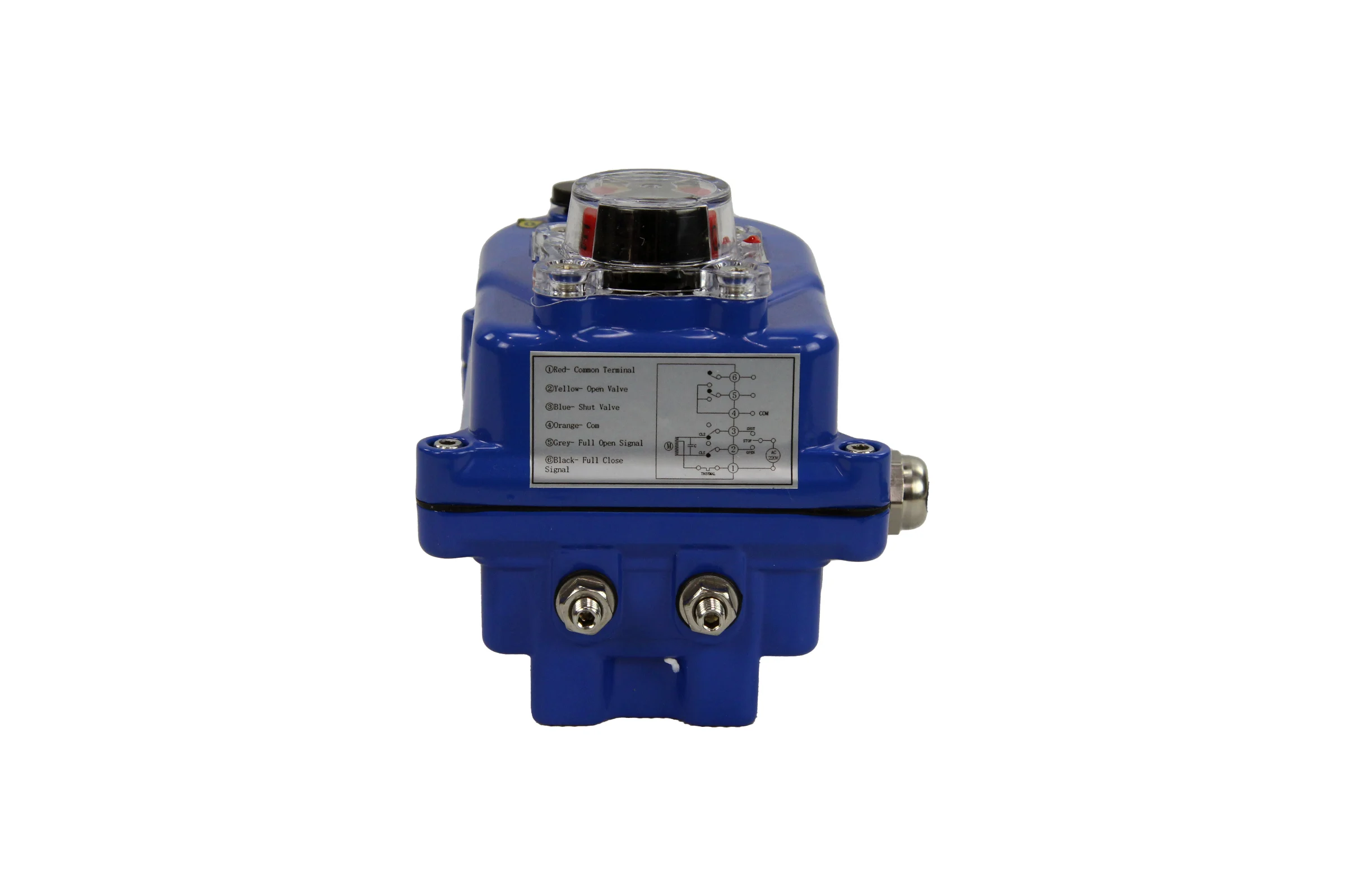 Четвертьоборотный электропривод DN.ru 003 blue 220в D300-00710