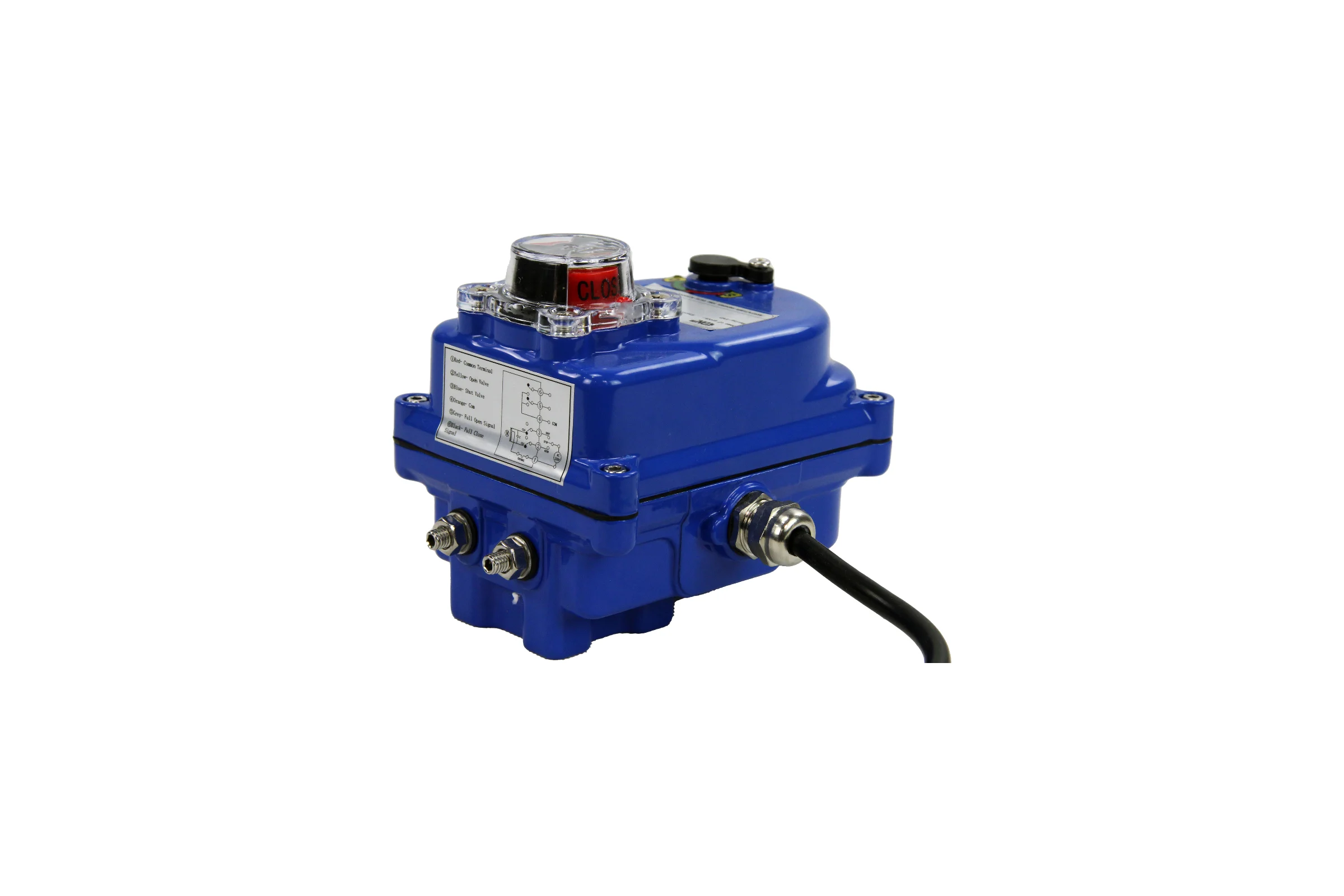 Четвертьоборотный электропривод DN.ru 003 blue 220в D300-00710