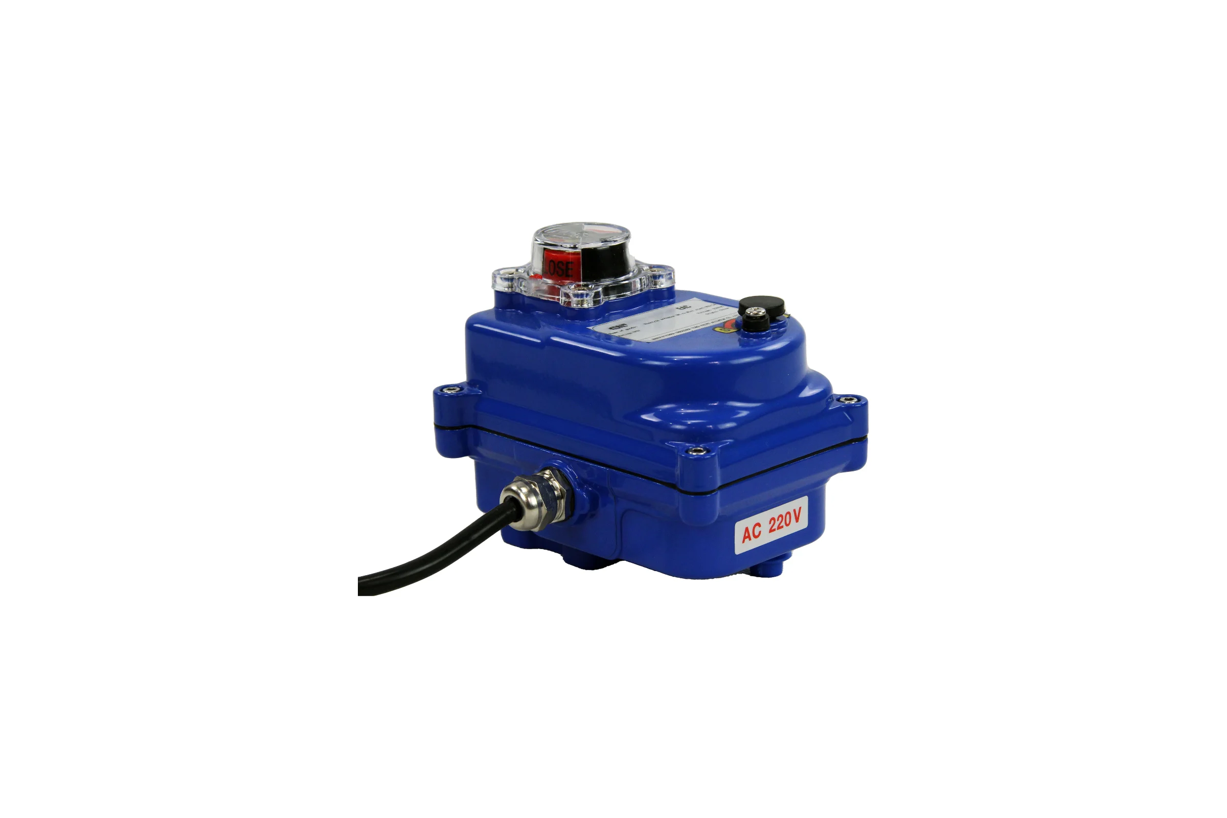 Четвертьоборотный электропривод DN.ru 003 blue 220в D300-00710