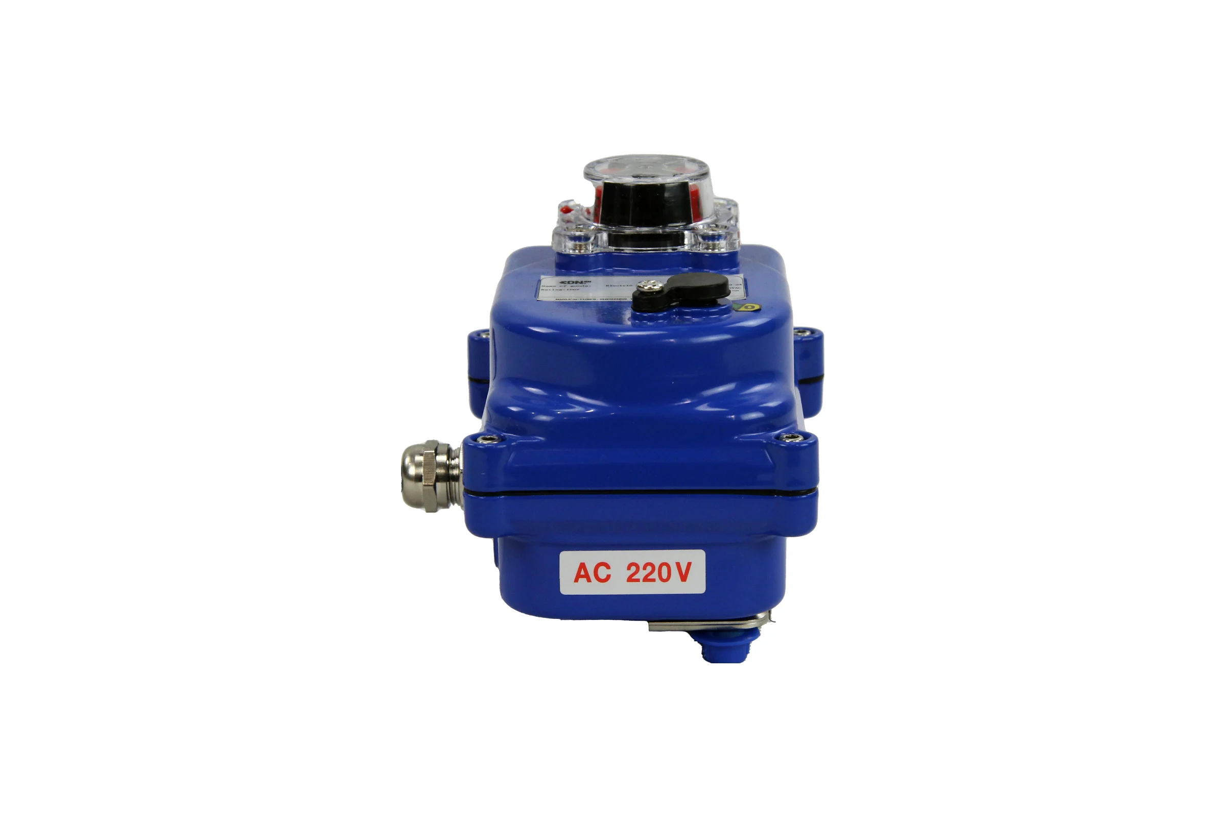 Четвертьоборотный электропривод DN.ru 003 blue 220в D300-00710